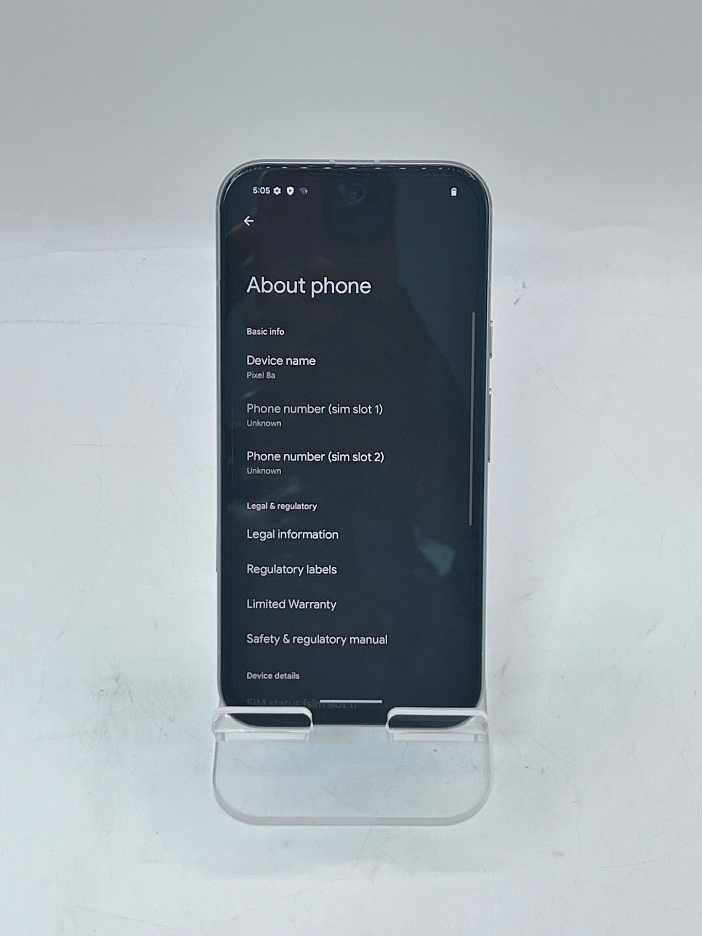 Unlocked Pixel 8a G9BQD 128GB - Porcelain