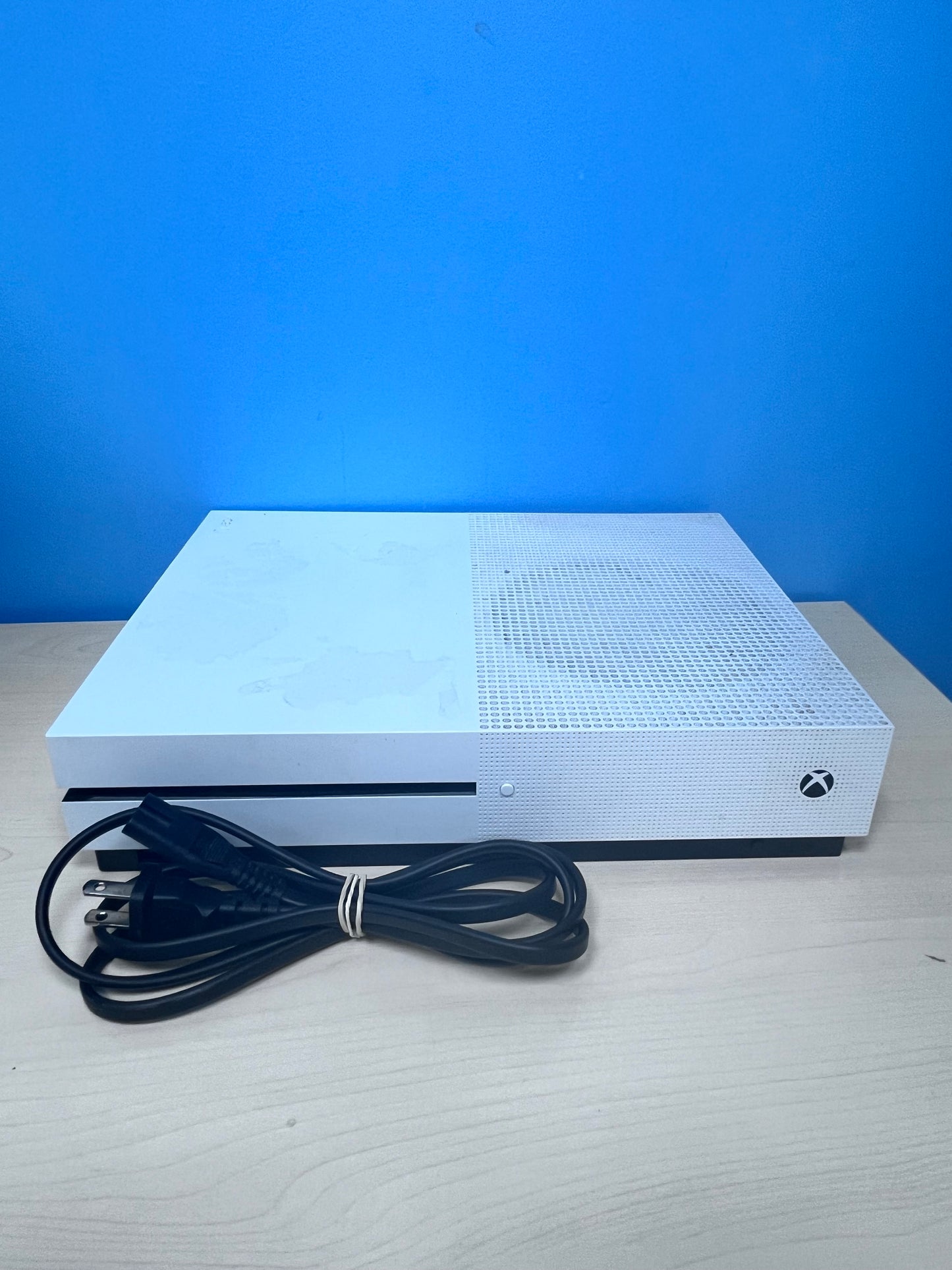 Microsoft Xbox One S 1681 Console Tested Works White System Only w/ Power Cord