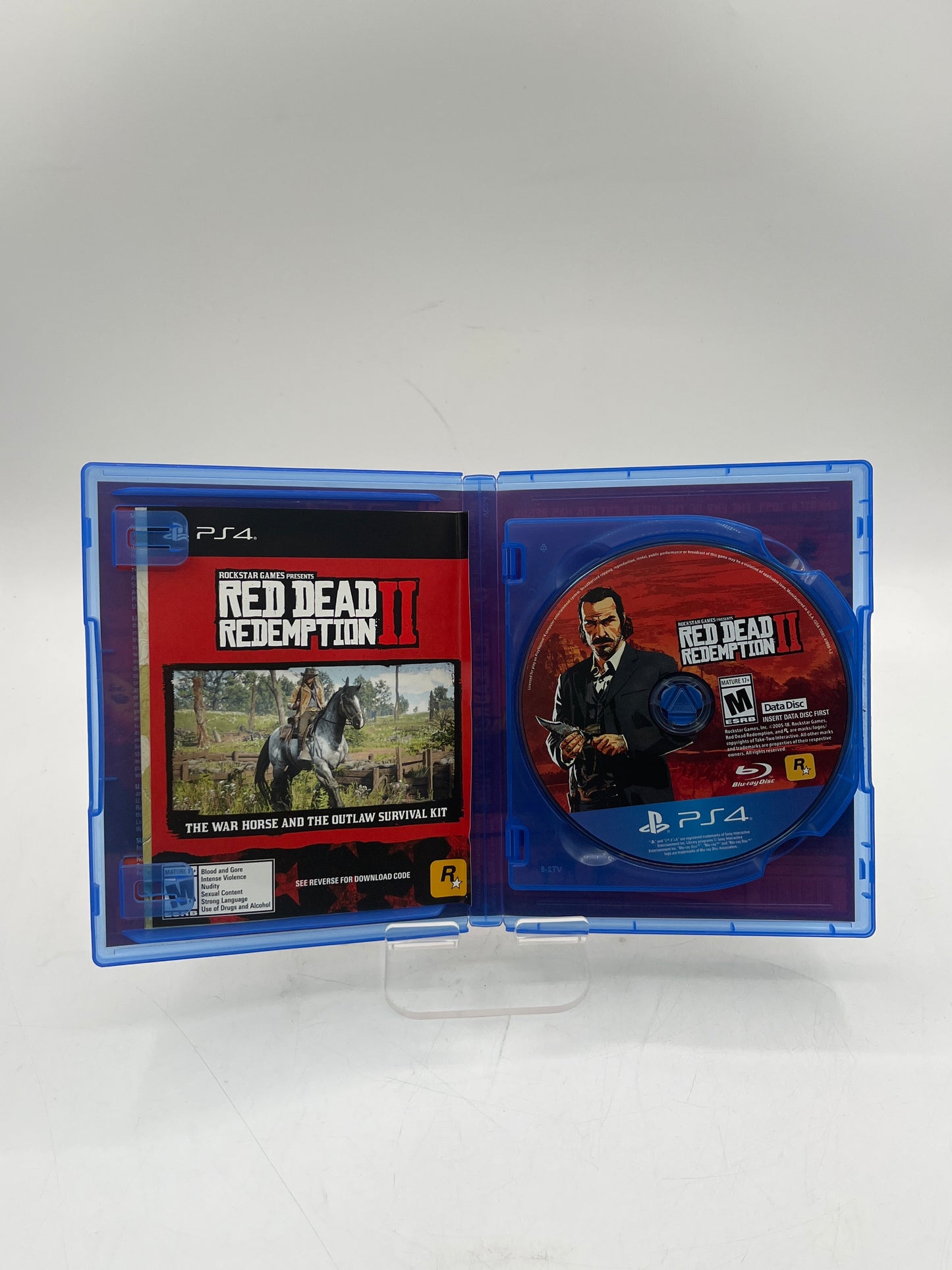 Playstation 4 Red Dead Redemption 2 Video Game Complete in Box Free Shipping!