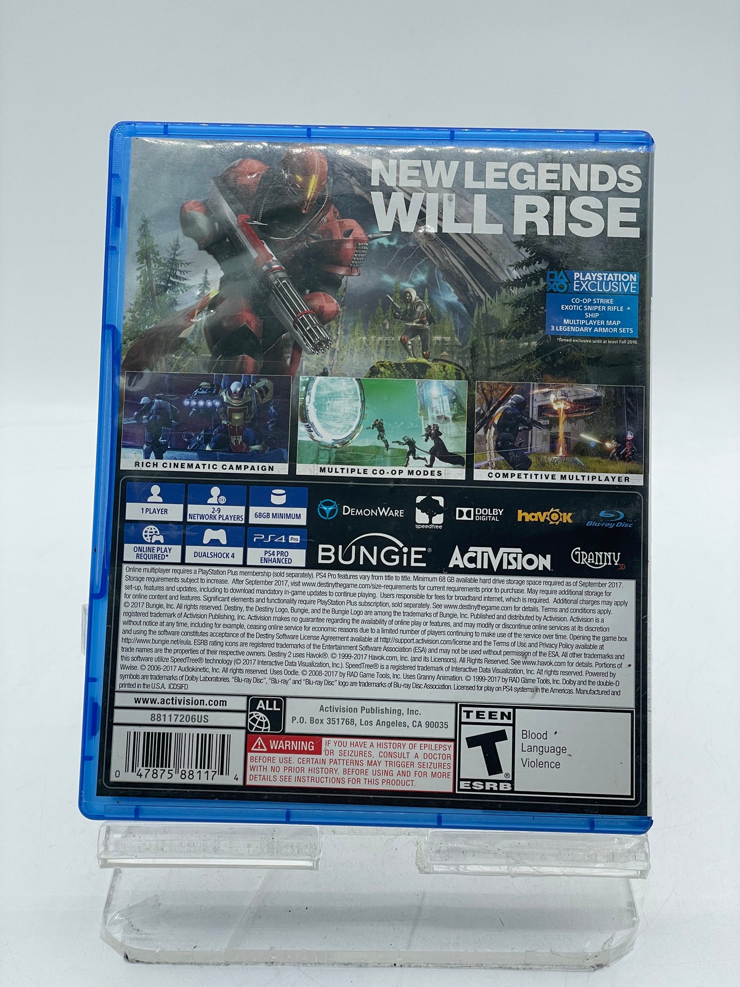 Sony Playstation 4 Destiny 2 Game with Box Used