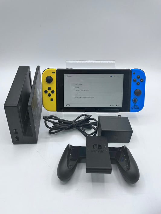 Nintendo Switch HAC-001(-01) Fortnite Wildcat Console Bundle - Yellow/Blue with Dock