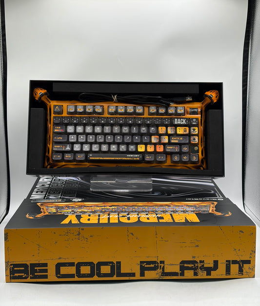 Gravastar Mercury K1 Pro Mechanical Keyboard - Battle Worn Yellow