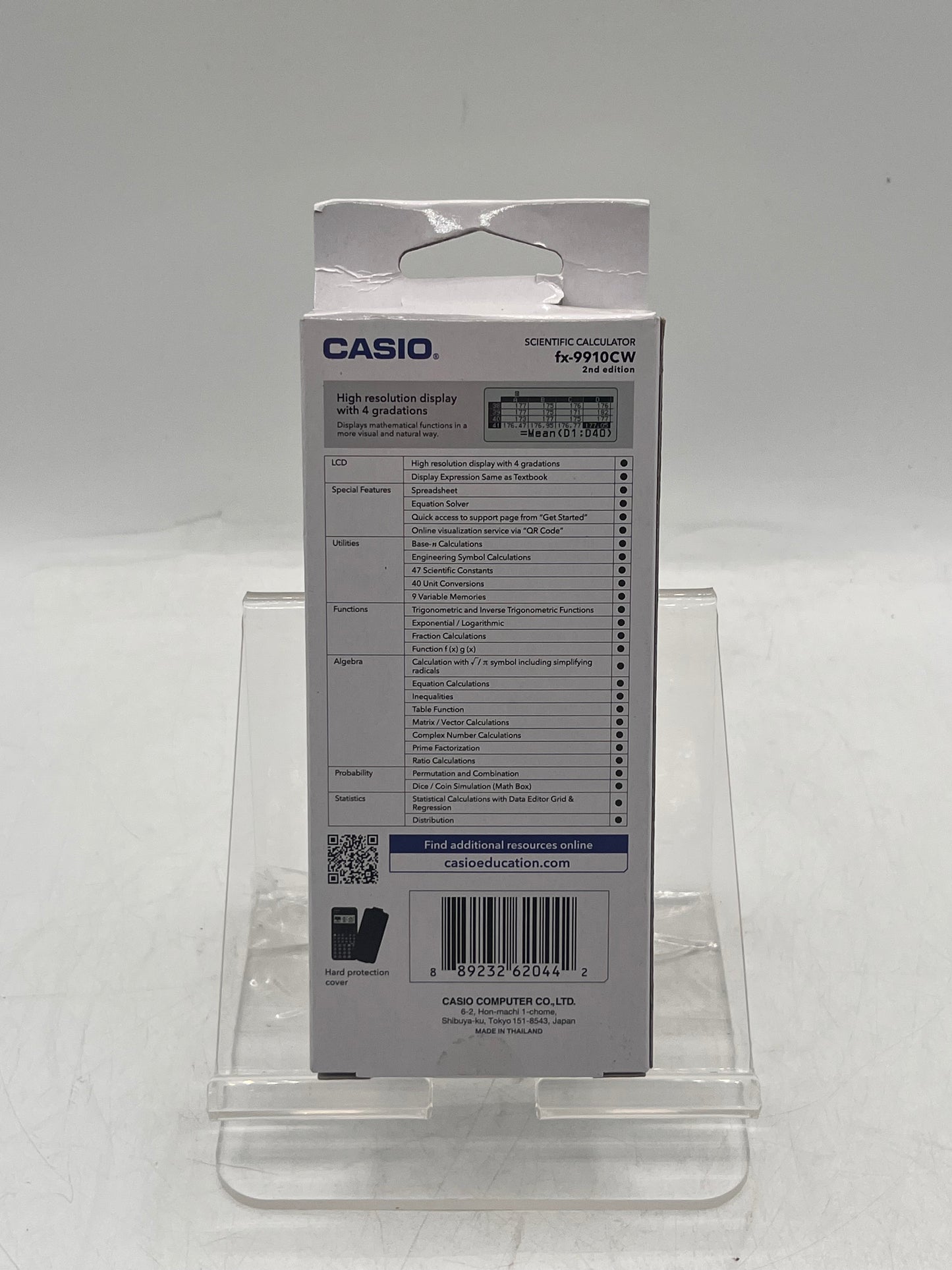 Casio Advanced Scientific Calculator FX-9910CW Black