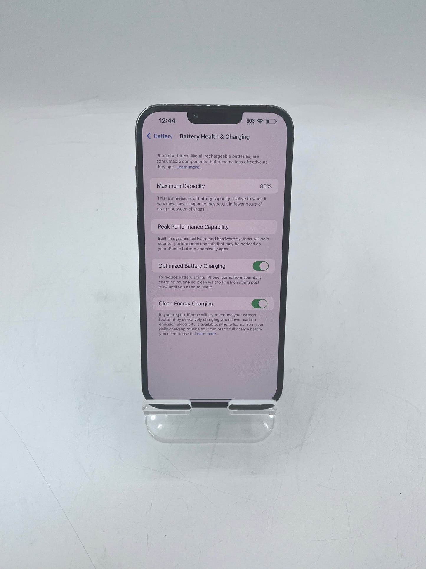 Apple iPhone 13 Pro Max 6.7 A2484 MLLH3B/A 128GB Unlocked 85% BH