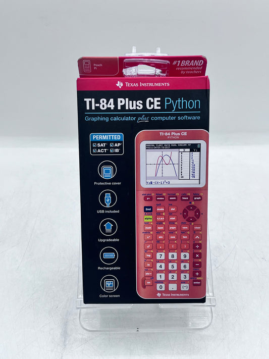 Texas Instruments TI-84 Plus CE Color Graphing Calculator - Red