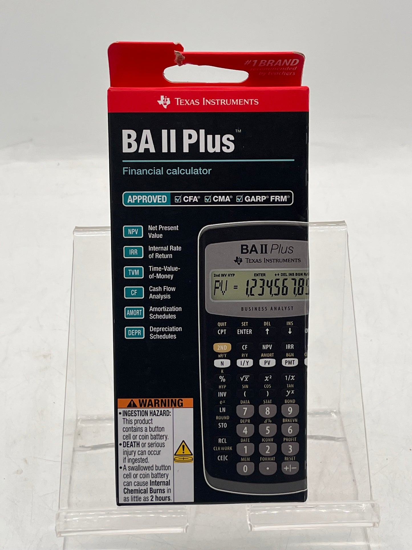 Texas Instruments BA II PLUS Black Financial Calculator