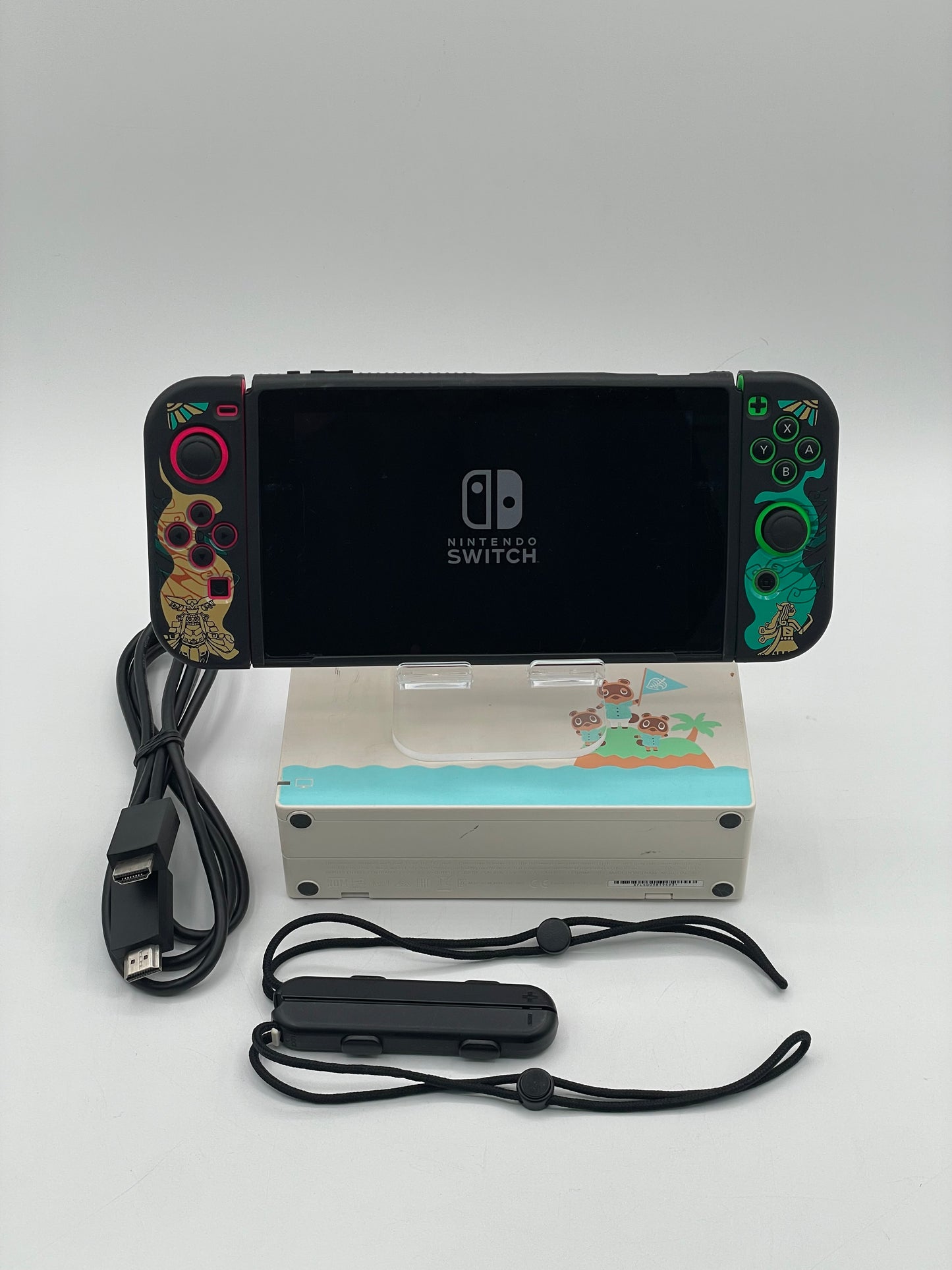 Nintendo Switch HAC-001 32GB Handheld Video Game Console - Green & Pink Joy Cons