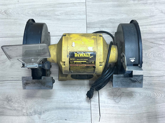 DEWALT DW758 8-Inch Bench Grinder, 3/4 HP, 3600 RPM Cast Iron Industrial Free Shipping