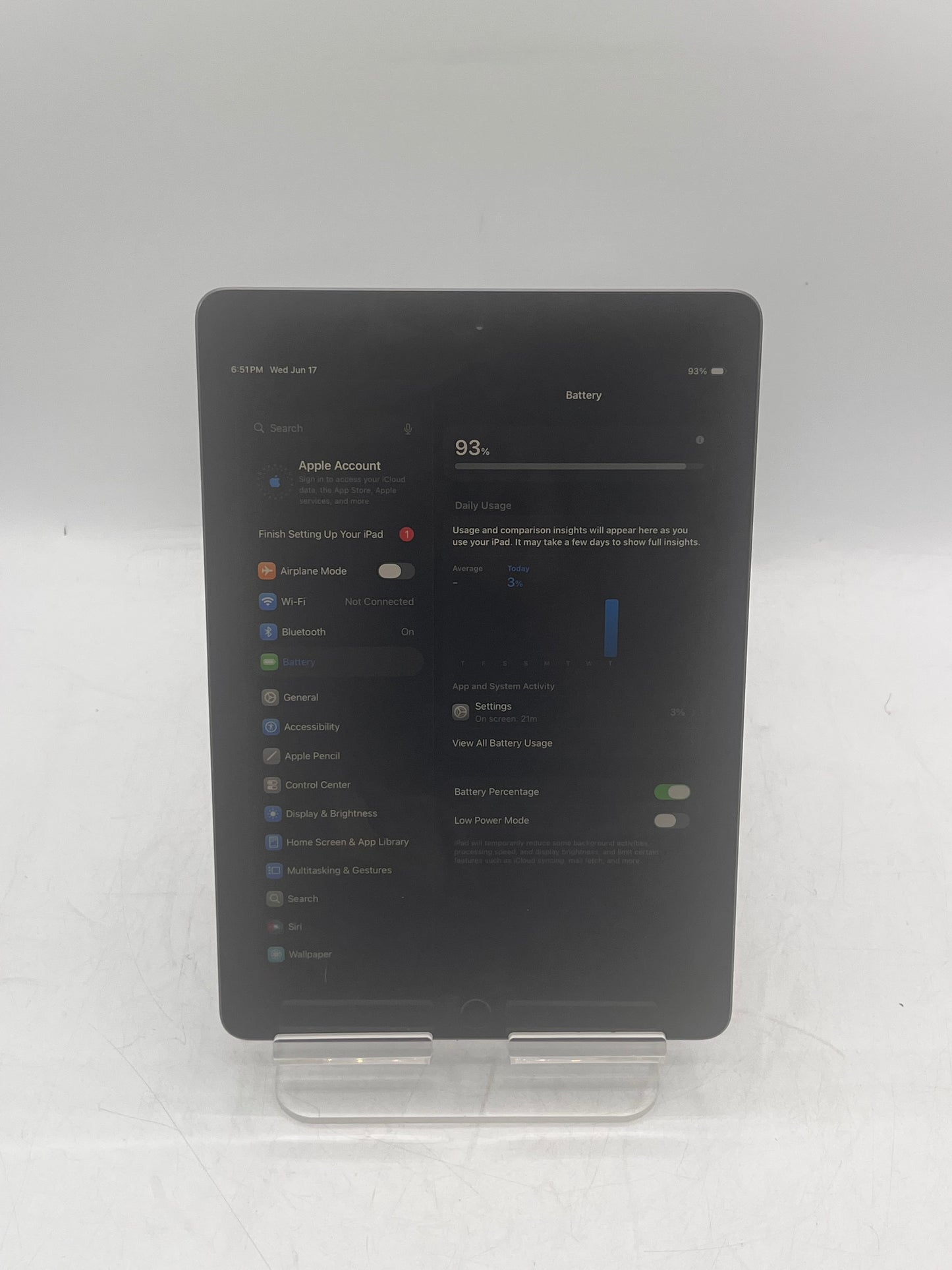Apple iPad 8th Gen A2270 MYL92LL/A 32GB Wi-Fi Only Black Tablet