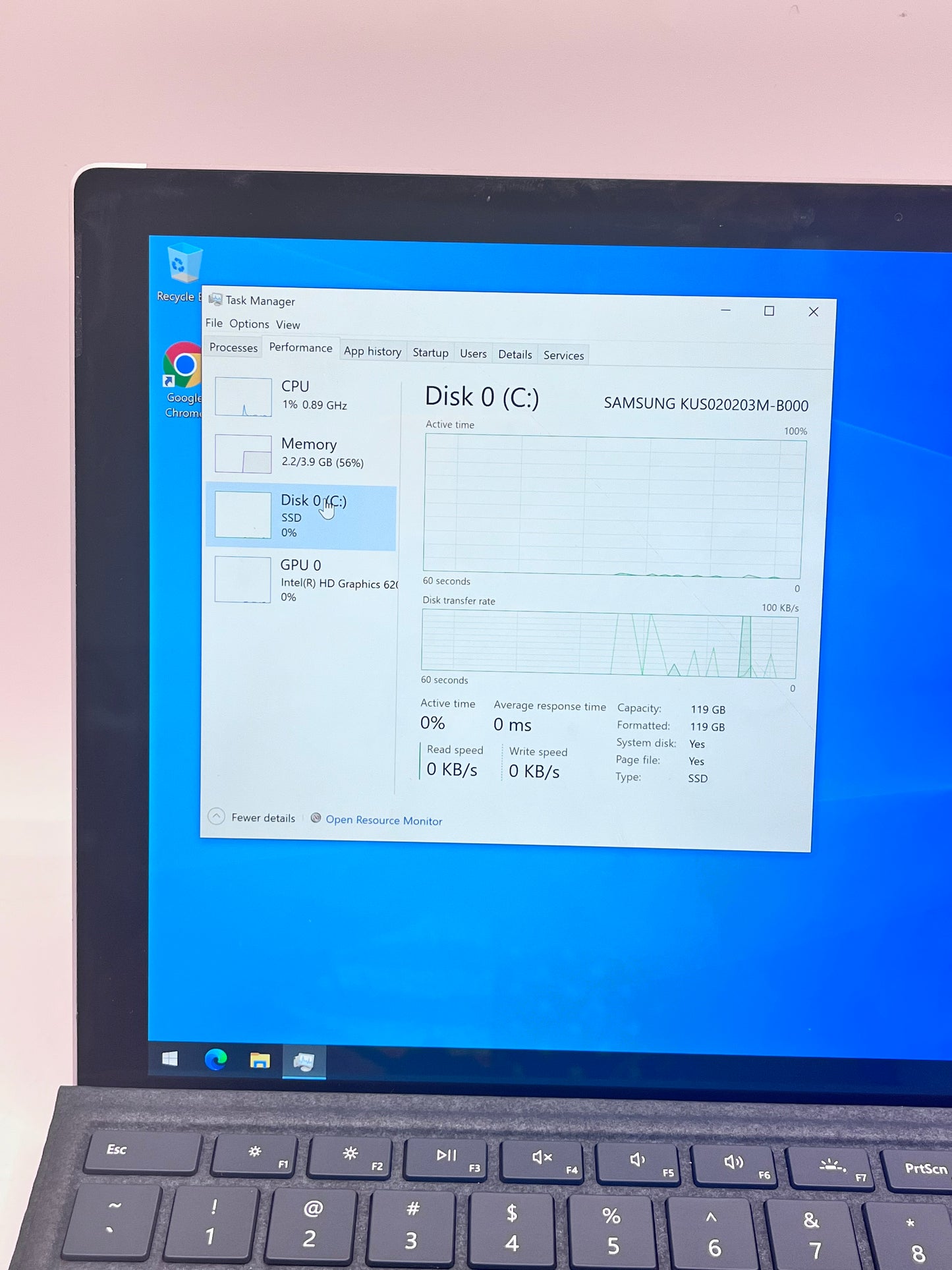 Microsoft Surface Pro 5 1796 Core i5-7300U 2.60GHz 4GB 128GB Free Shipping