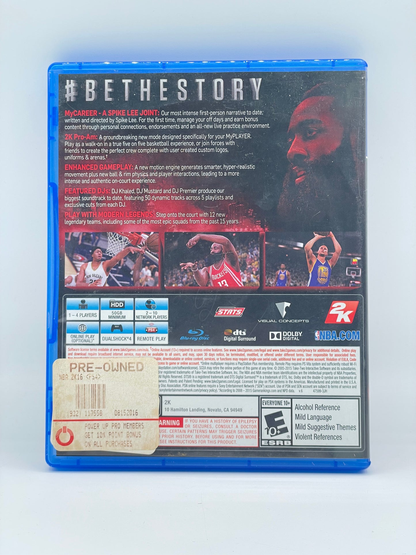 NBA 2K16 for PlayStation 4 - Complete with Case