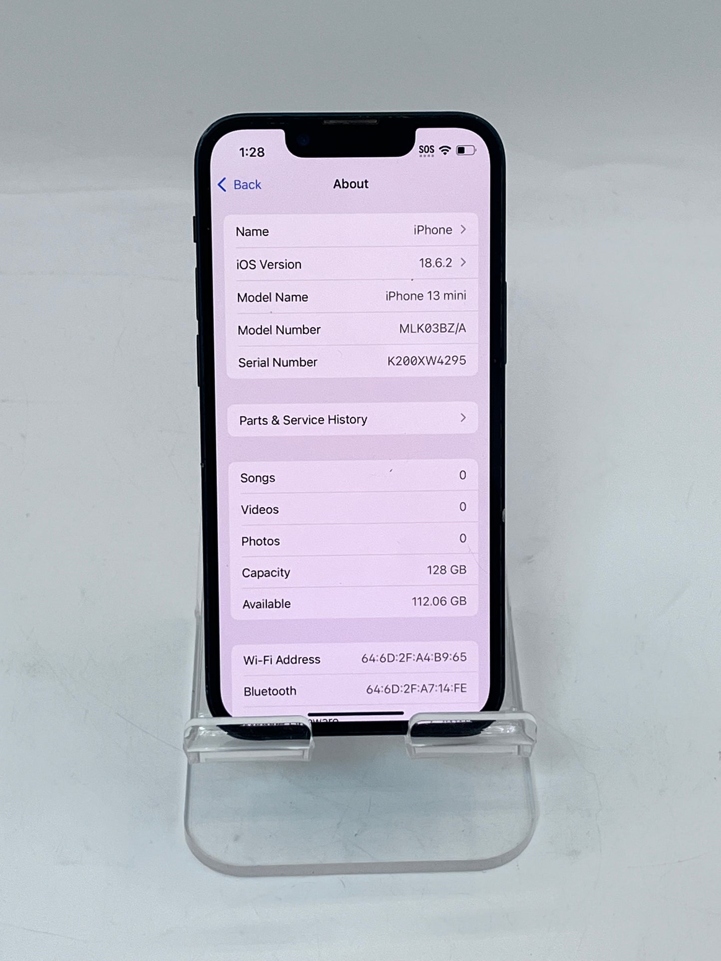 Unlocked Apple iPhone 13 Mini MLK03BZ/A A2628 128GB - Blue