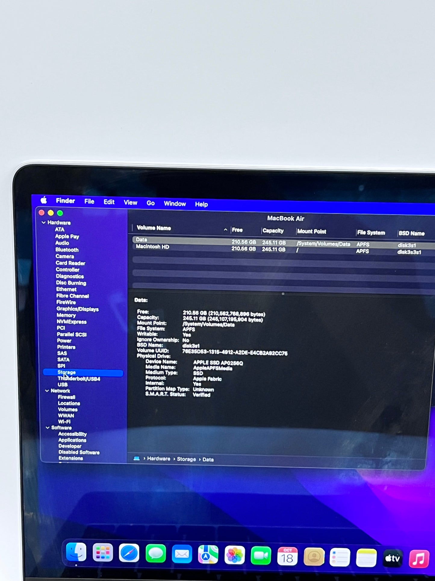 2020 Apple MacBook Air 13.3" M1 7C 8GB 256GB A2337 REMOTELY MANAGED
