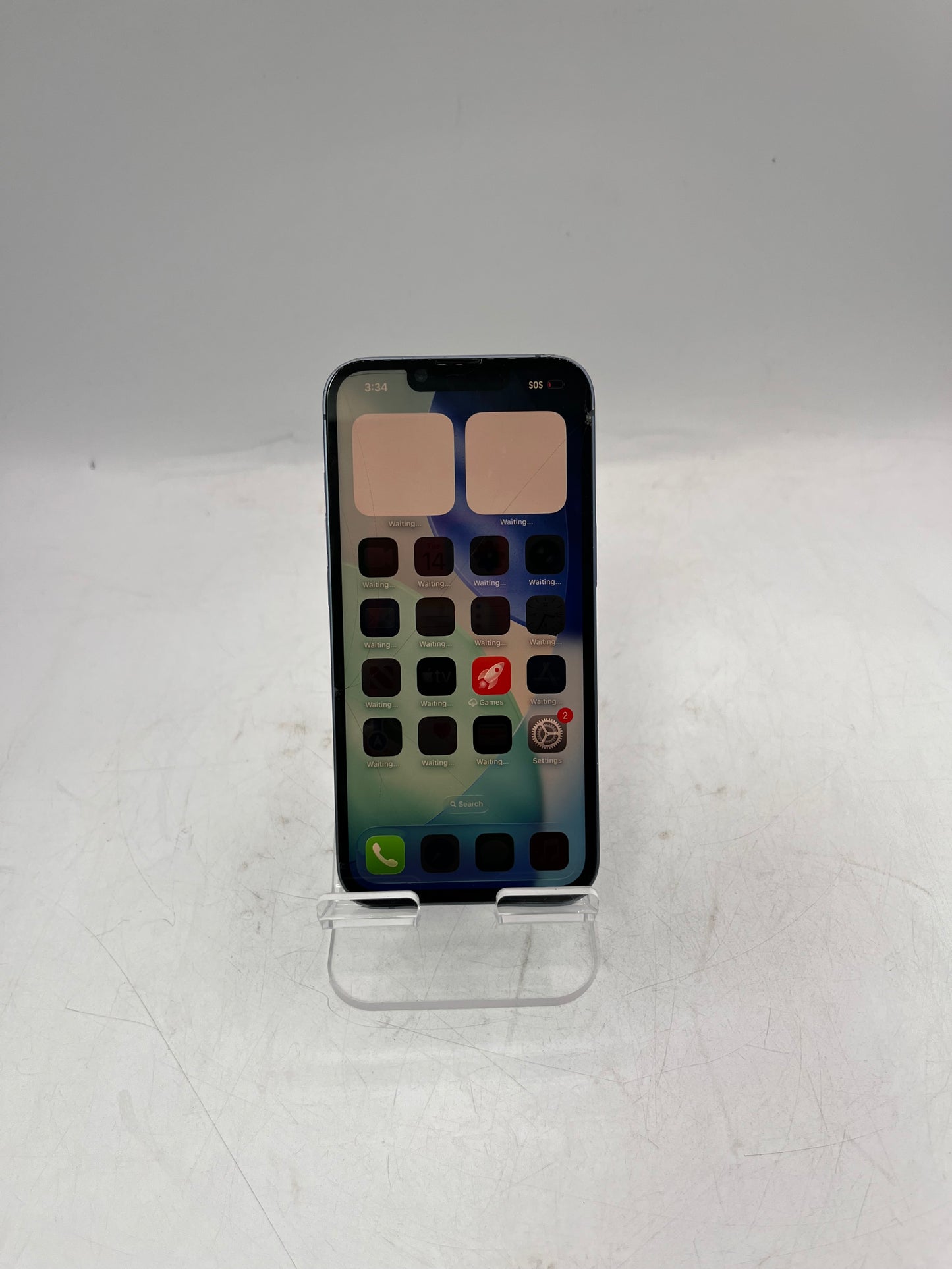 Unlocked Apple iPhone 14 MPVH3LL/A A2649 128GB Blue READ 88% BATT