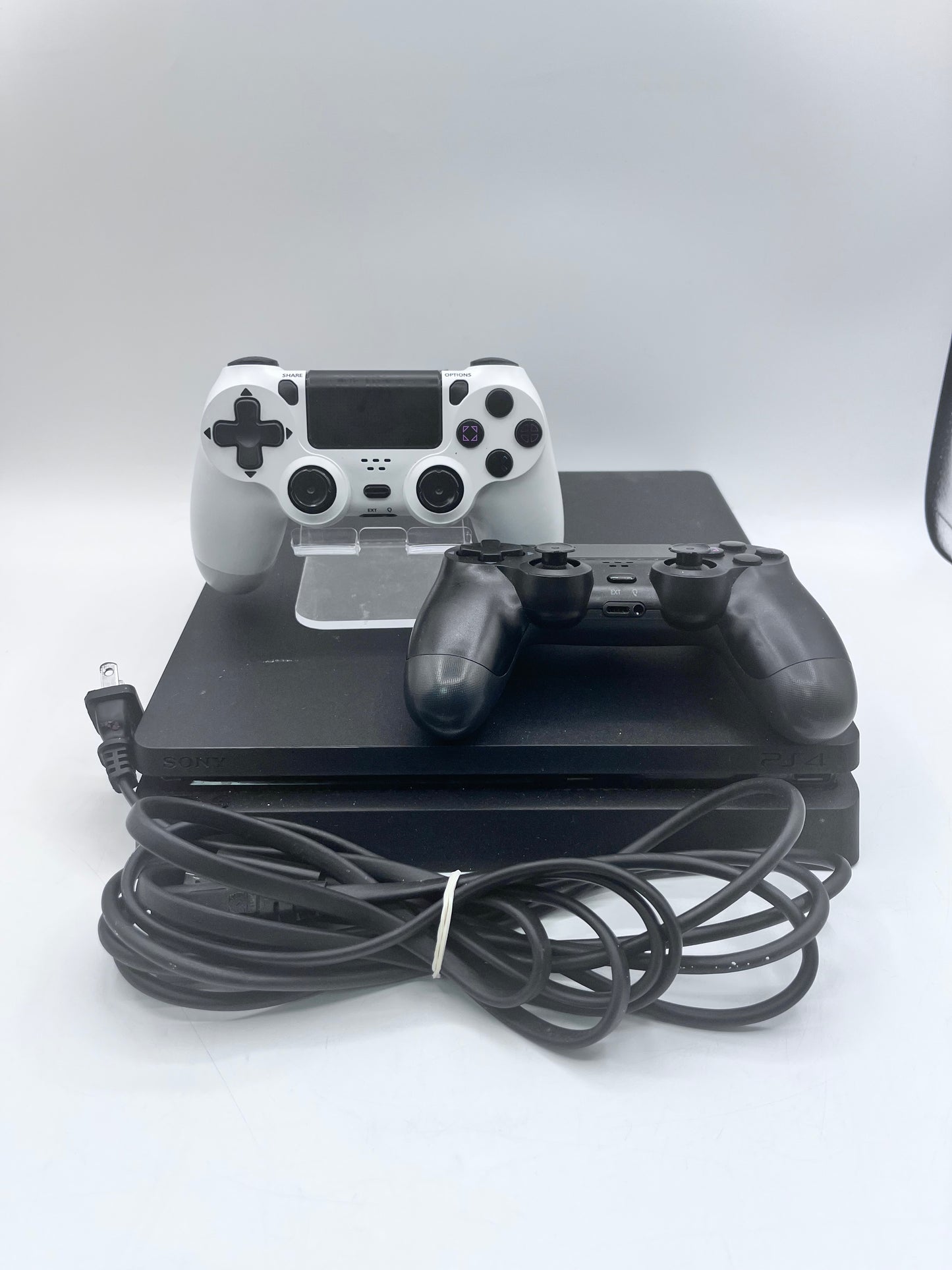 Sony PlayStation 4 Slim (CUH-2215B) with 2 Controllers - Black