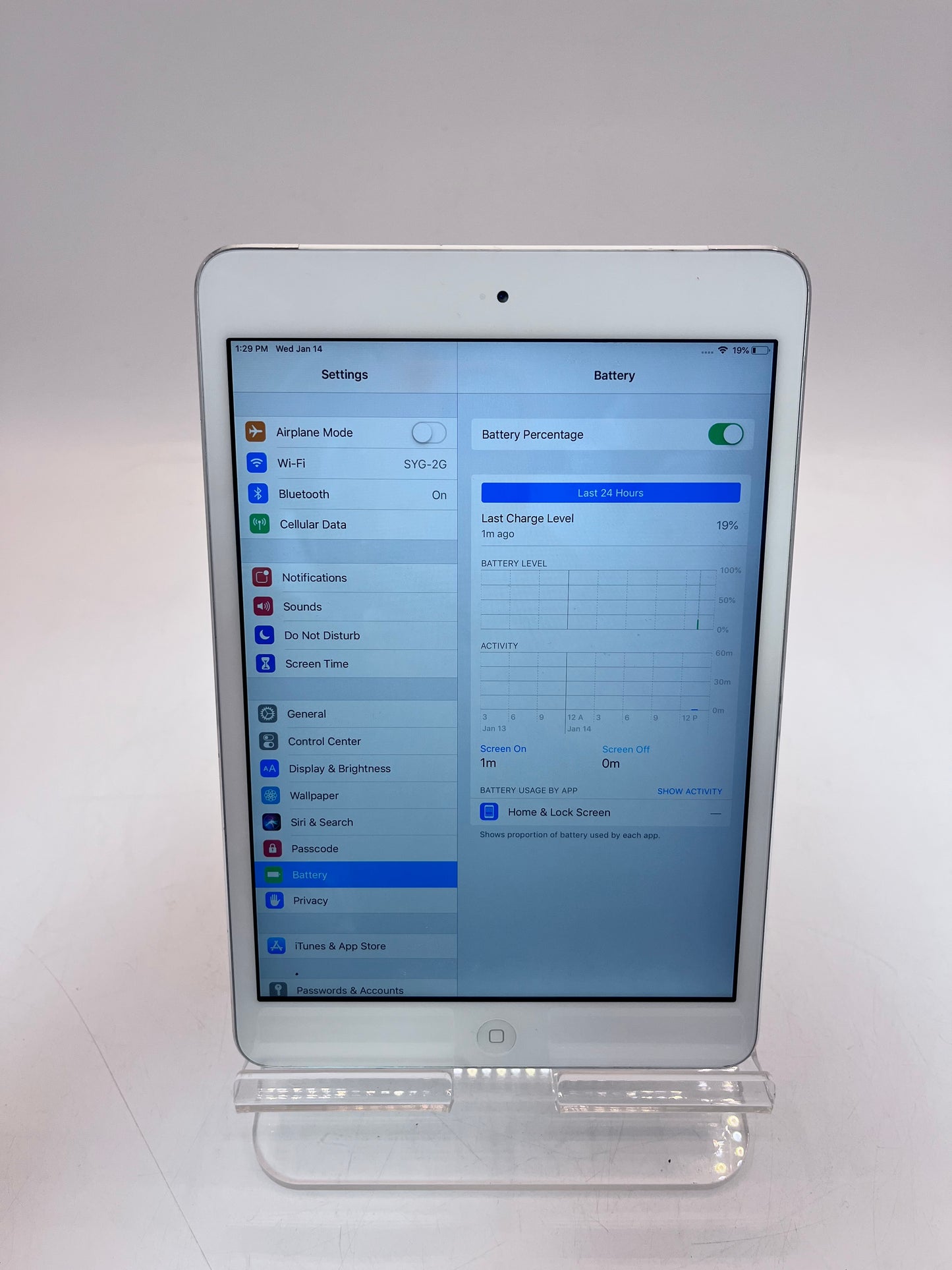 Unlocked Apple iPad Mini 2nd Gen A1490 MF074LL/A 16GB White