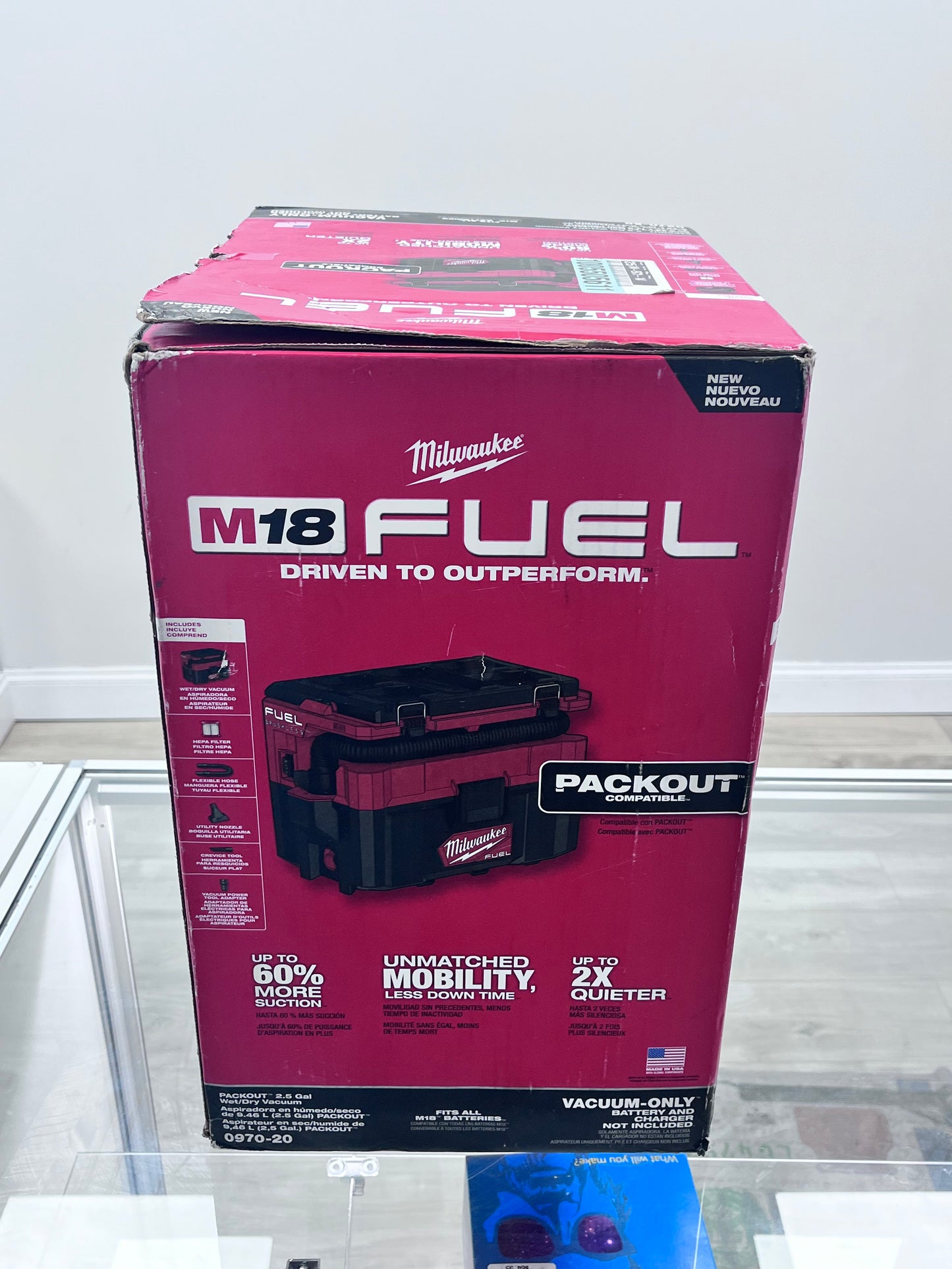 Milwaukee M18 Fuel 2.5 Gallon Wet/Dry Vacuum 0970-20- New