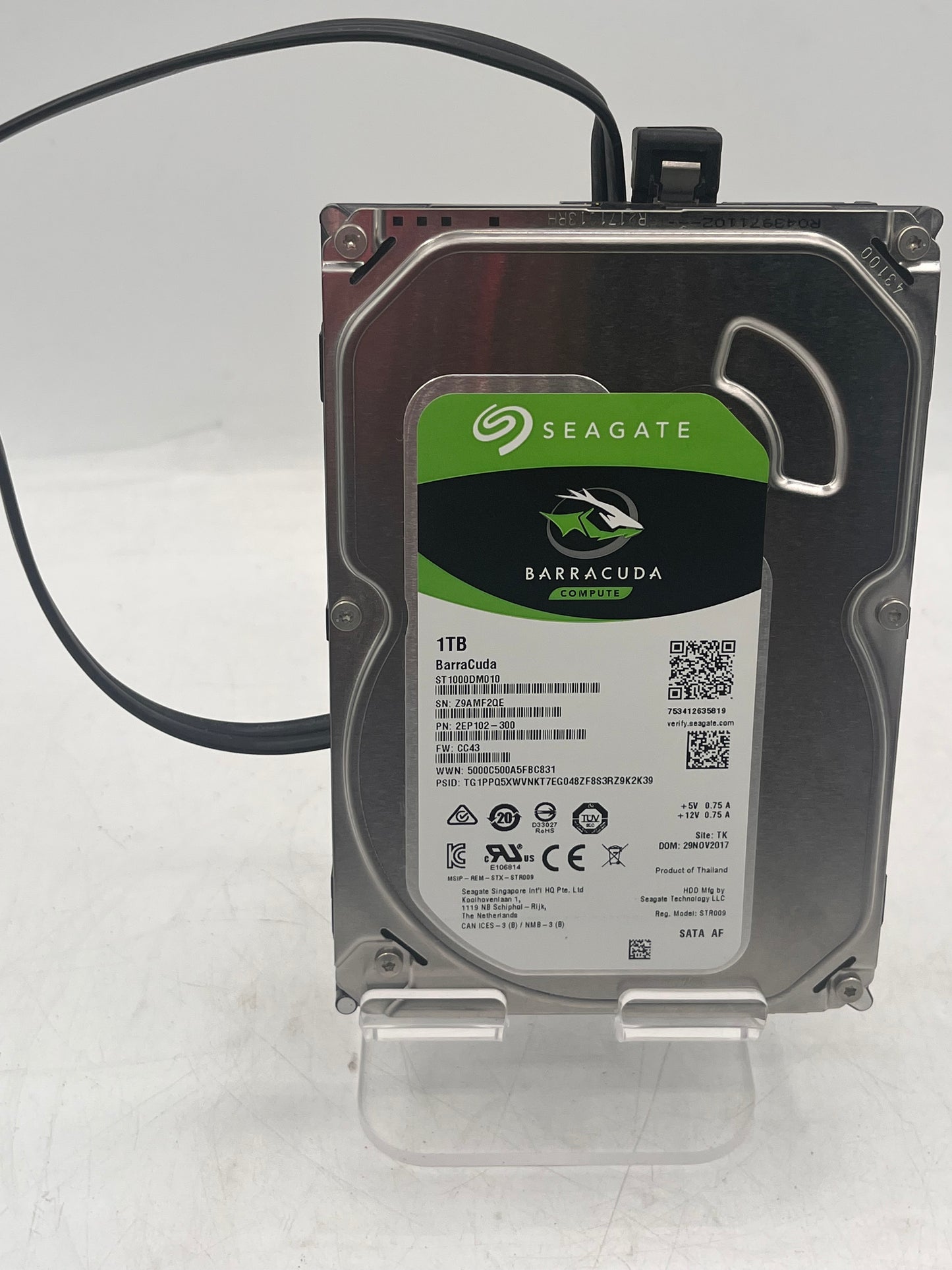 Seagate Barracuda ST1000DM010 1TB SATA 3.5" 7200RPM Internal Desktop Hard Drive