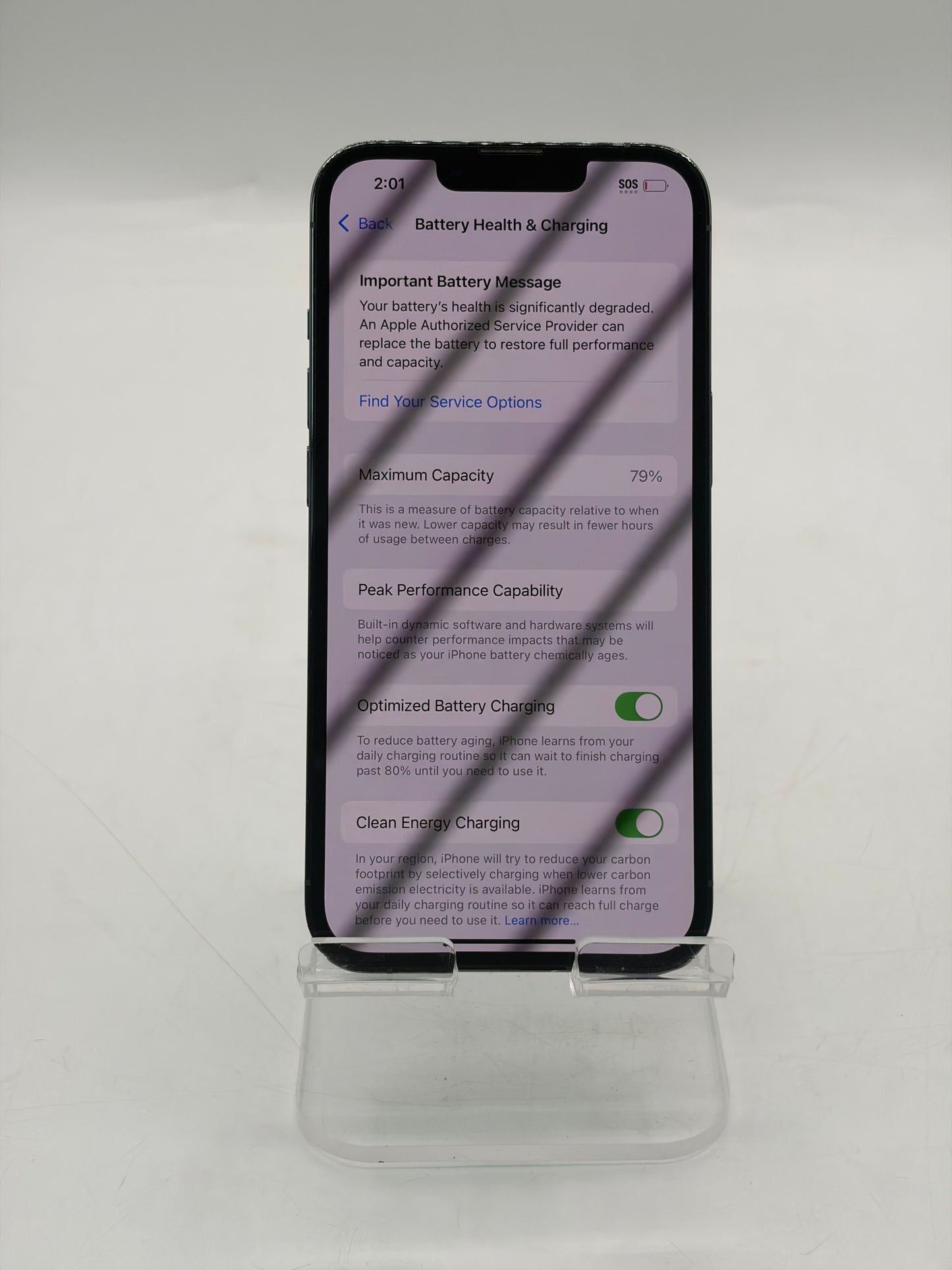 Unlocked Apple iPhone 13 Pro 6.1" 256GB A2483 NLR93LL/A 79% Battery - Blue