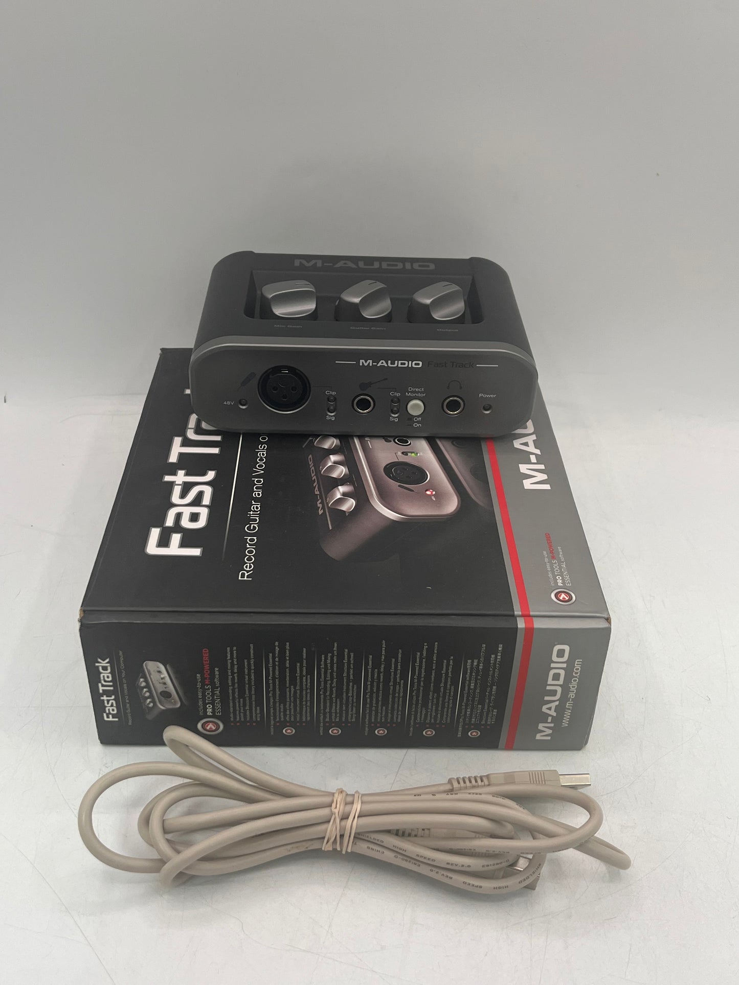 M-AUDIO Fast Track Digital Audio Recording Interface ML03-00454 Gray