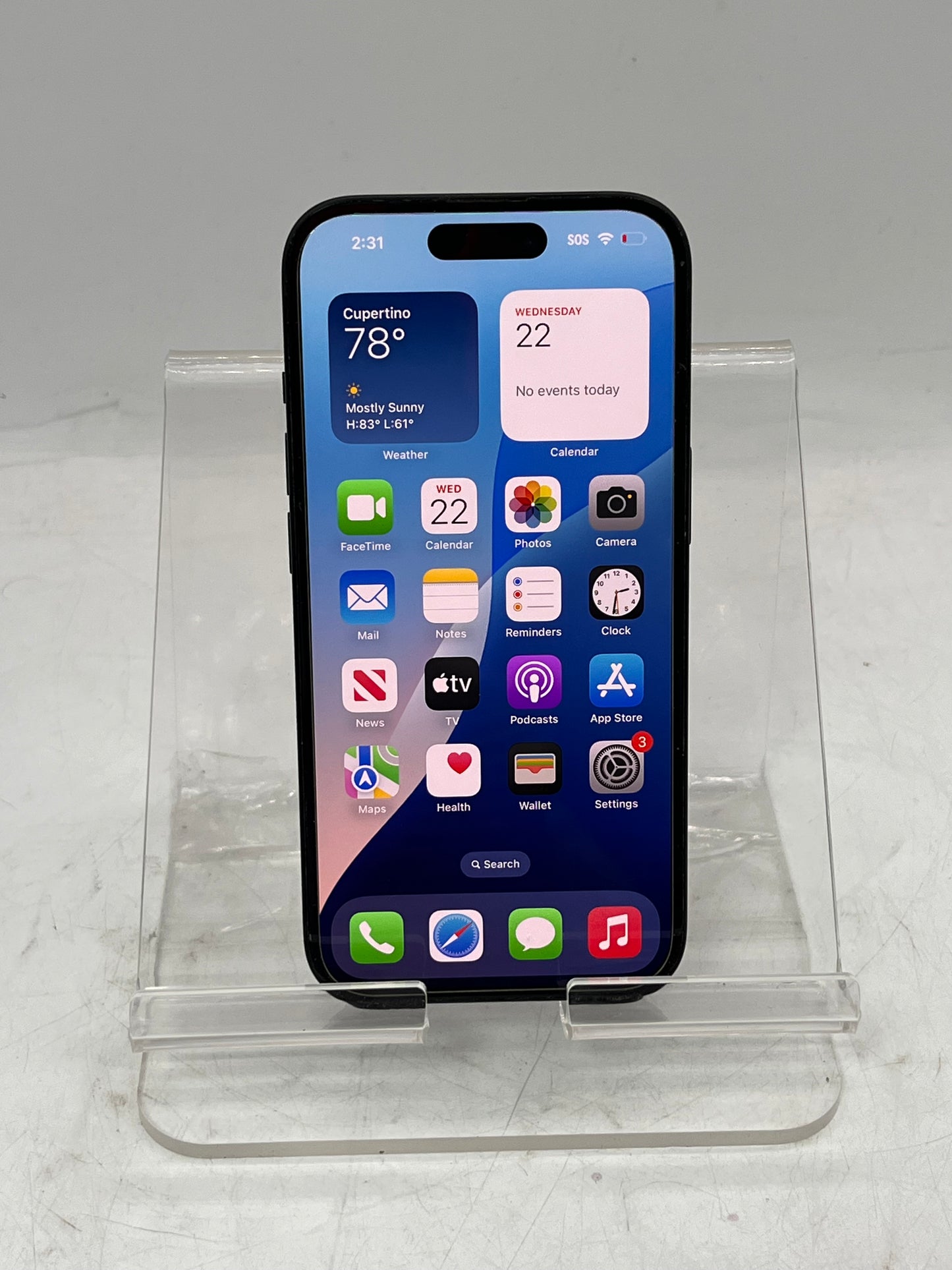 T-Mobile Apple iPhone 15 MTLV3LL/A A2846 128GB Smart Phone - Black