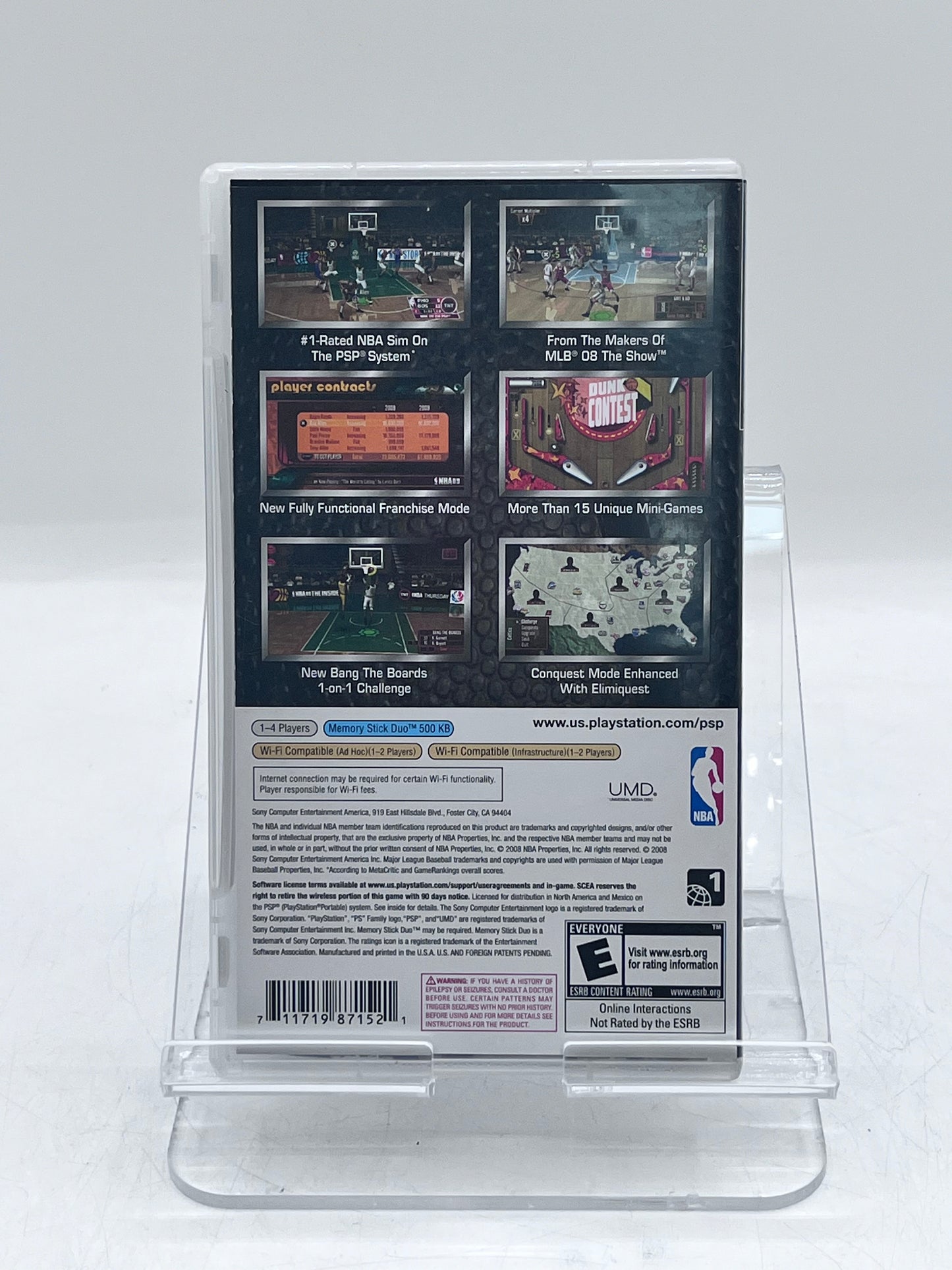 PSP NBA 09 The Inside - Used With Box - Free Shipping!