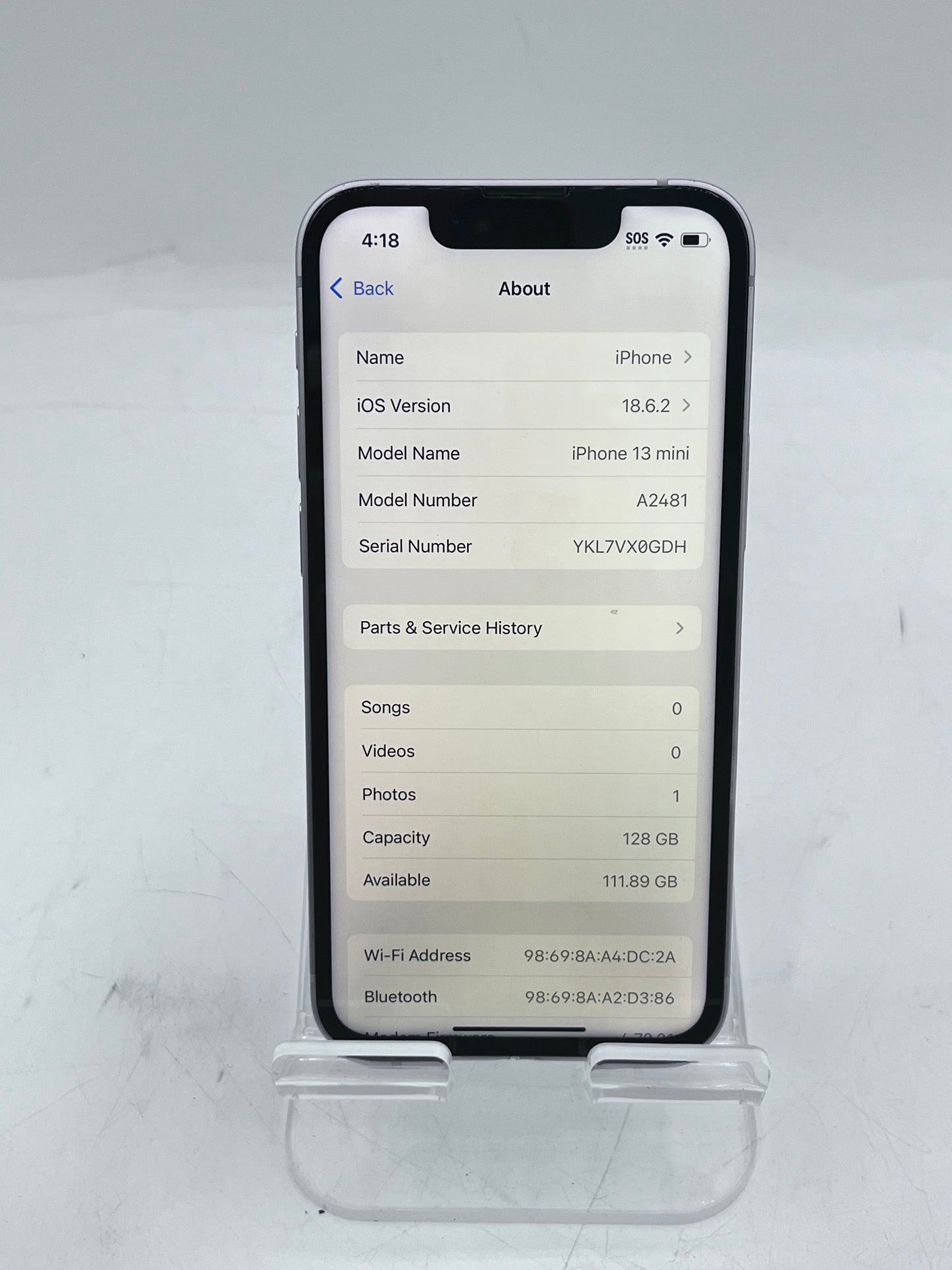 Apple iPhone 13 mini A2481 128GB Pink Unlocked (READ)