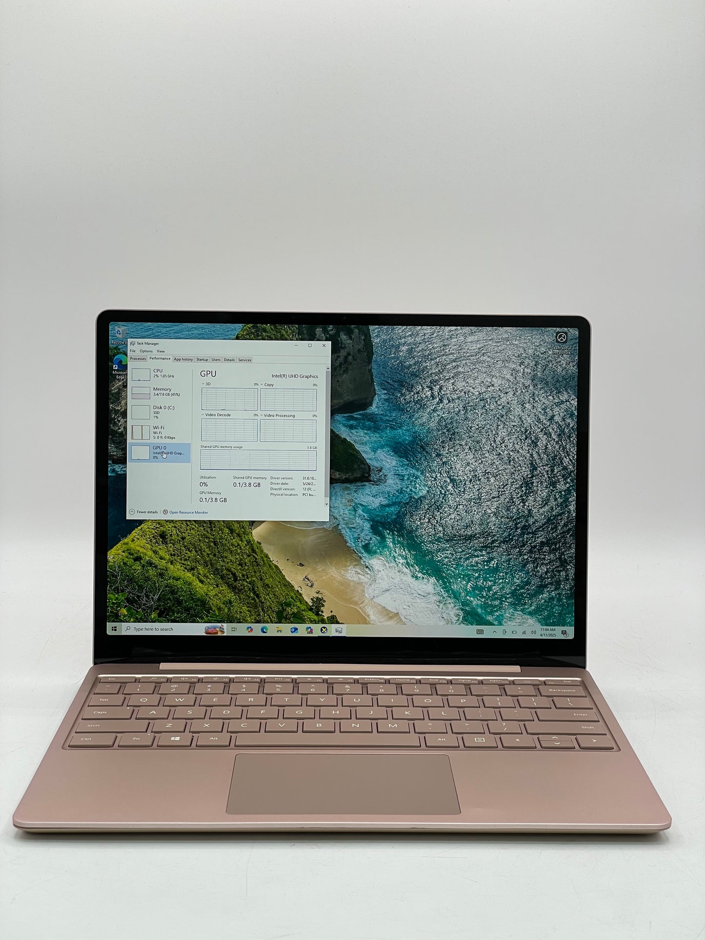 Microsoft Surface Go 1943 - 10th Gen Core i5, 8GB RAM, 128GB SSD - Rose Gold