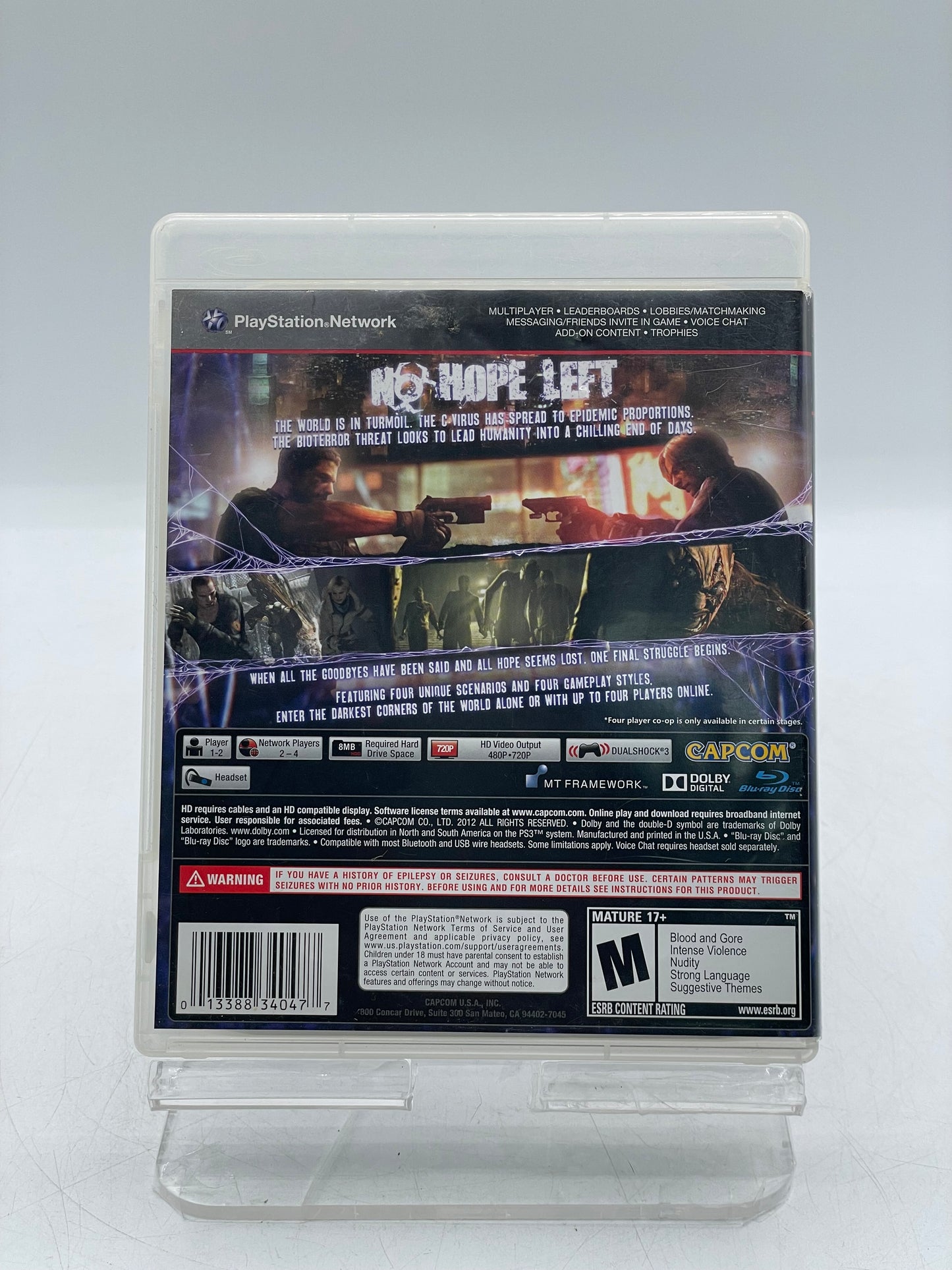 Resident Evil 6 - Sony PlayStation 3 PS3 Video Game