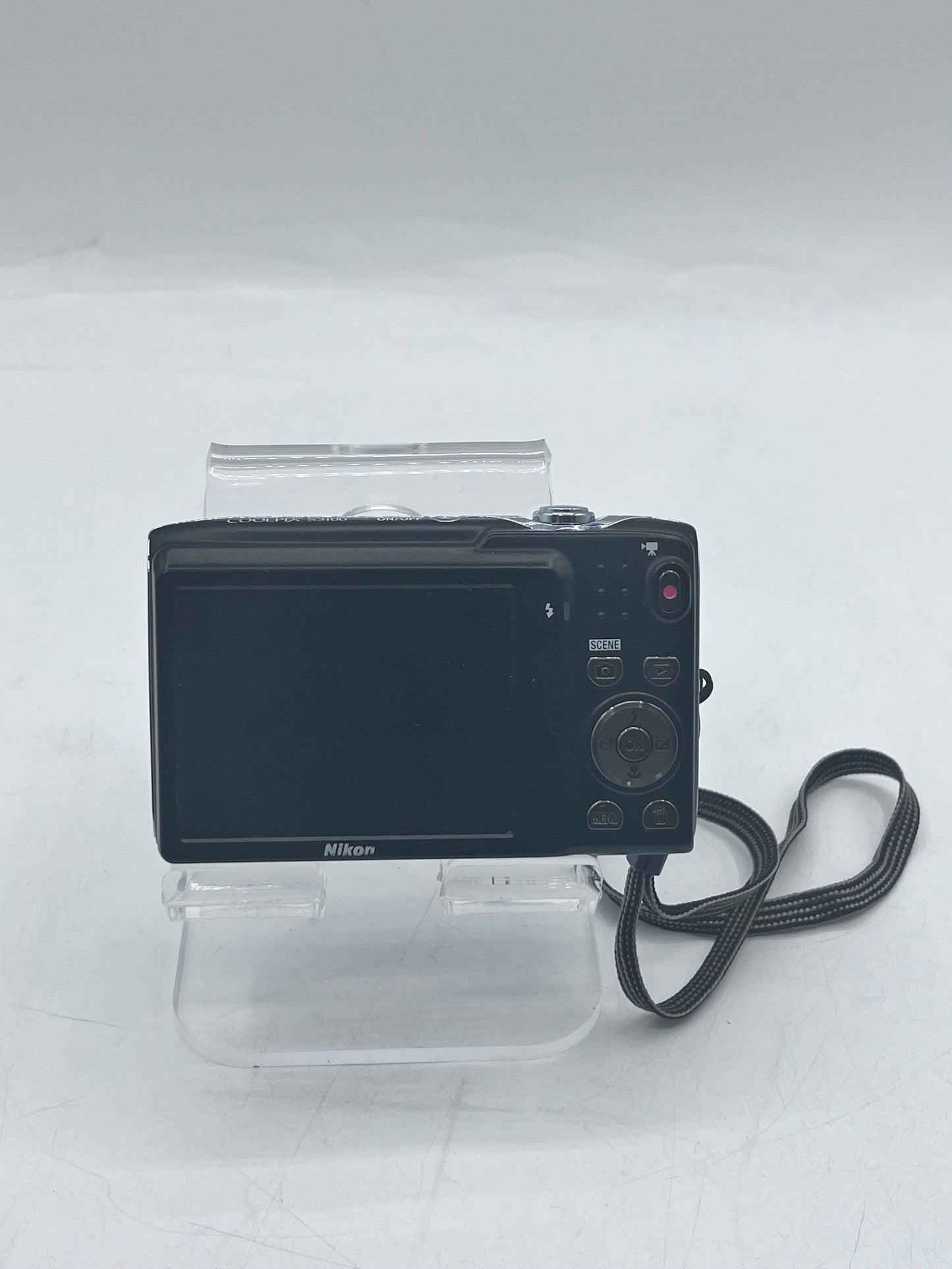 Nikon COOLPIX S3100 Oriental Blue Digital Camera w/ Batt, Charger Tested Free Shipping