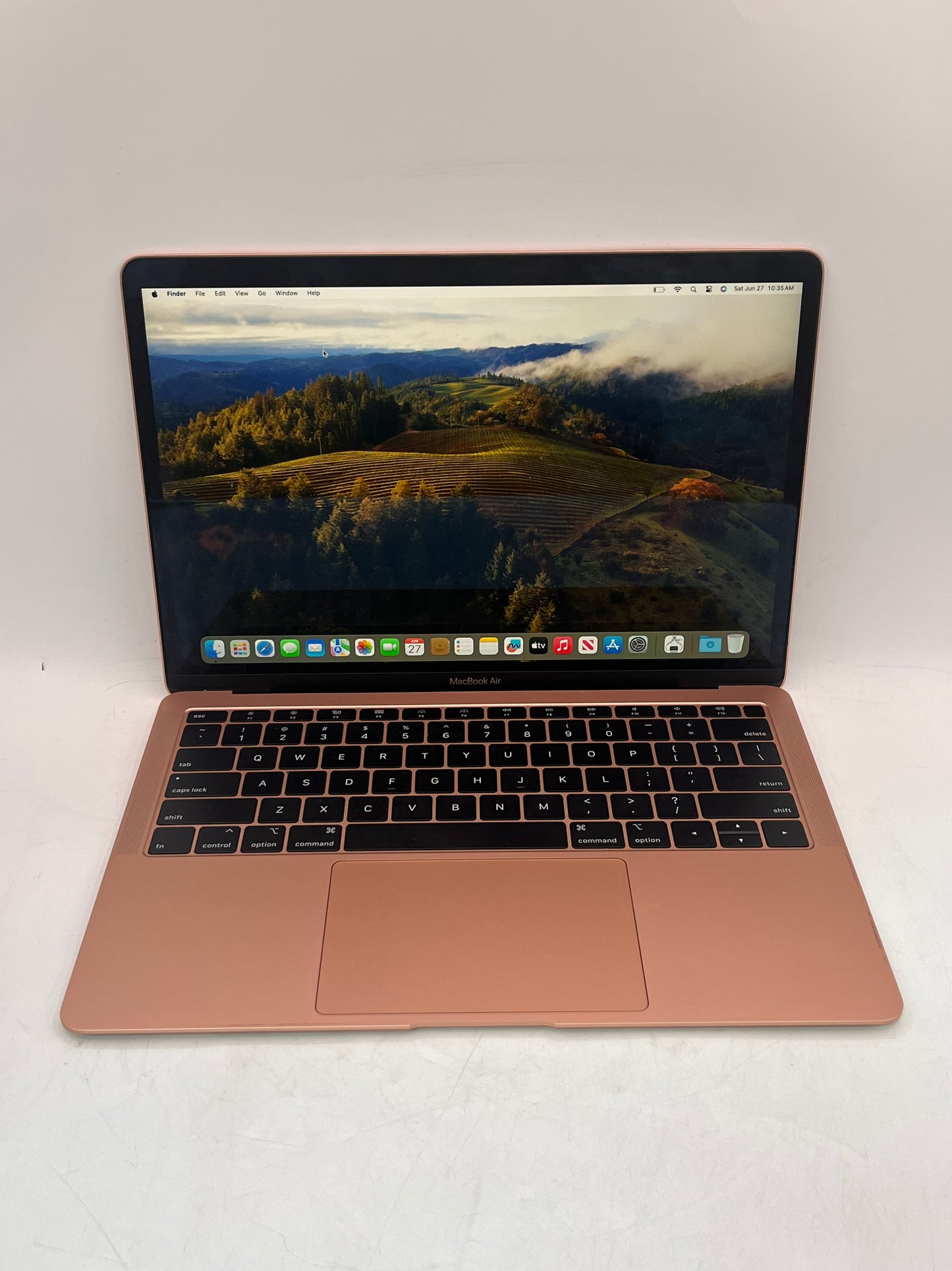 2019 Apple MacBook Air 13.3" i5 1.6GHz 8GB RAM 128GB SSD Rose Gold A1932 77 Cycle Count