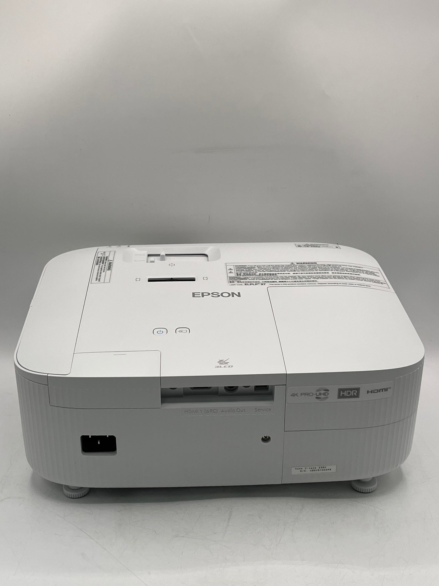 Epson Home Cinema 2250 Projector - White Tested Free Shipping