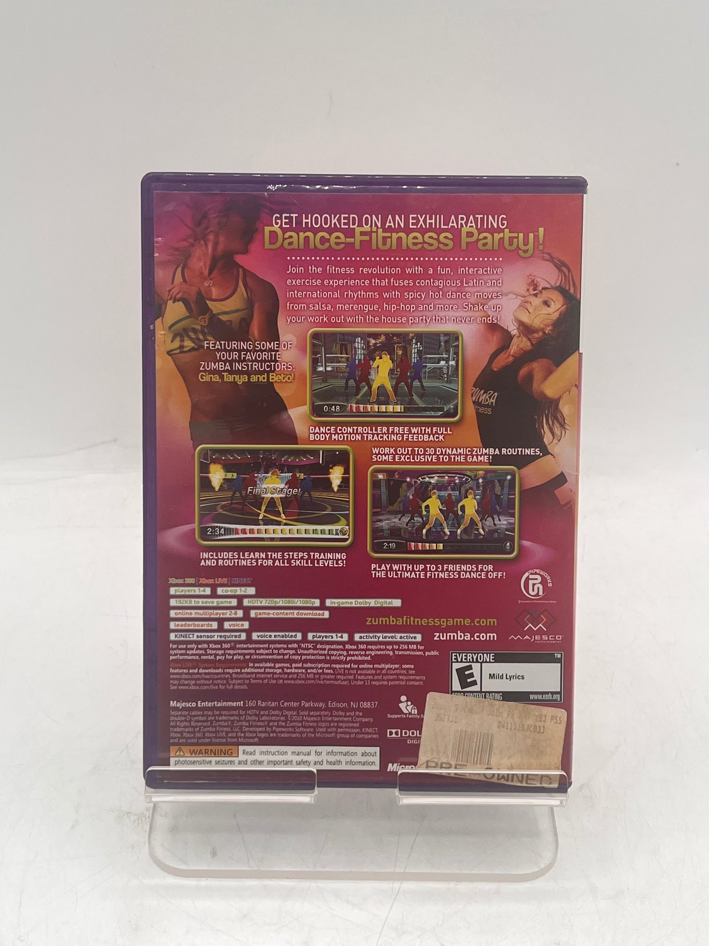 Xbox 360 Zumba Fitness Video Game - Free Shipping!