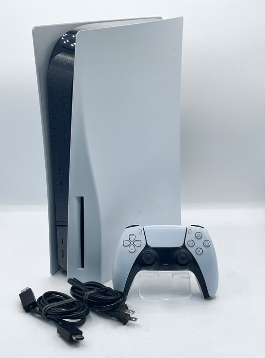Sony PlayStation 5 Disc Edition PS5 Console CFI-1015A w/ controller and cables