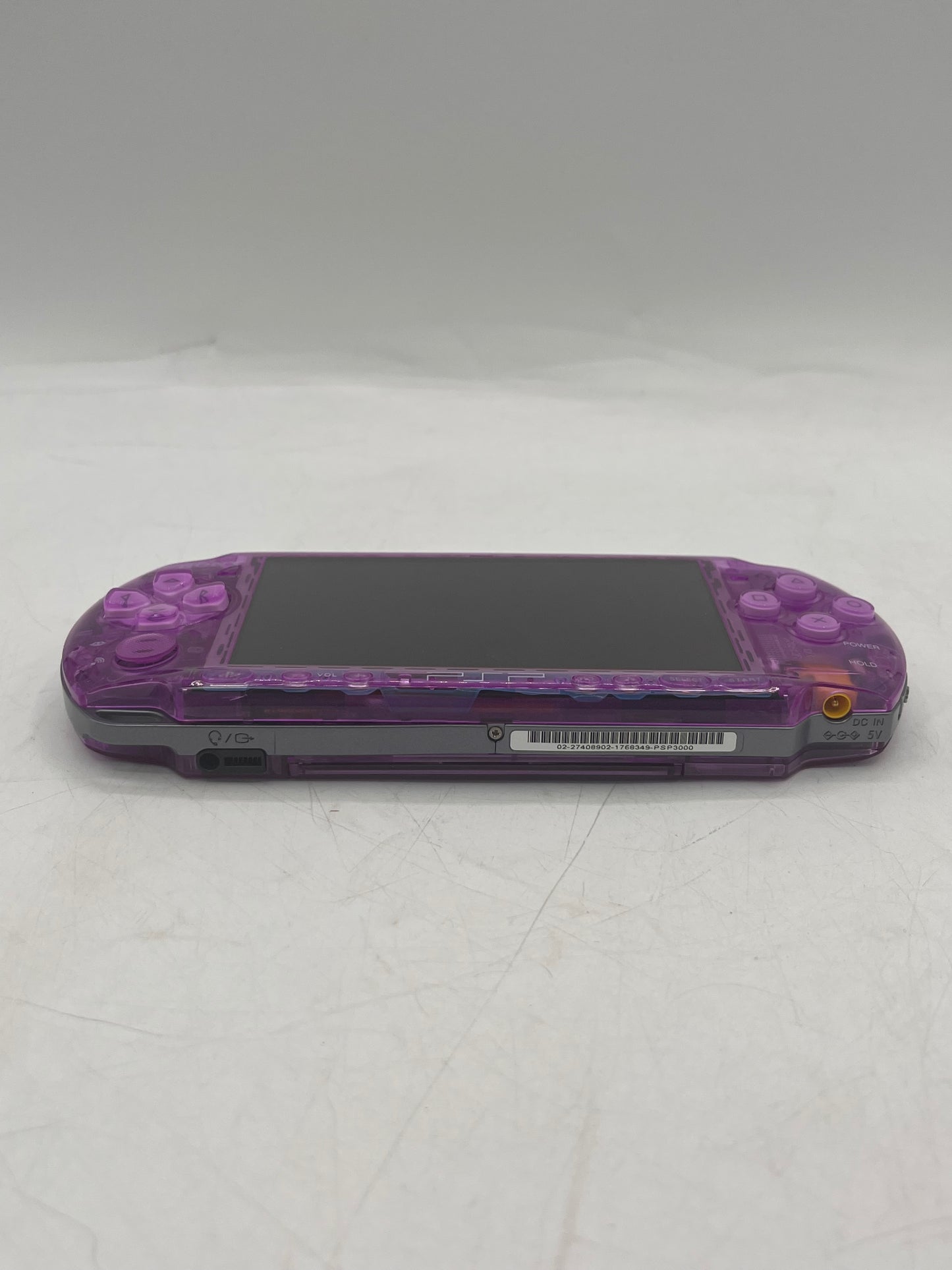 Sony PSP 3000 Handheld Console Custom Transparent Purple w/ Charger