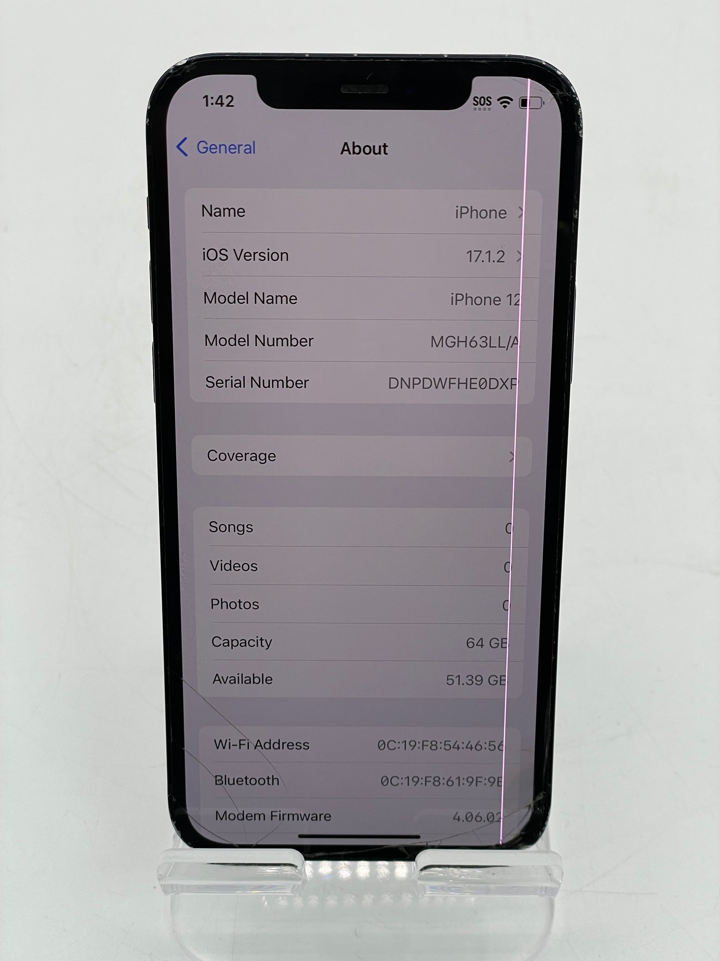 Apple iPhone 12 64GB A2172 MGH63LL/A READ - Blue