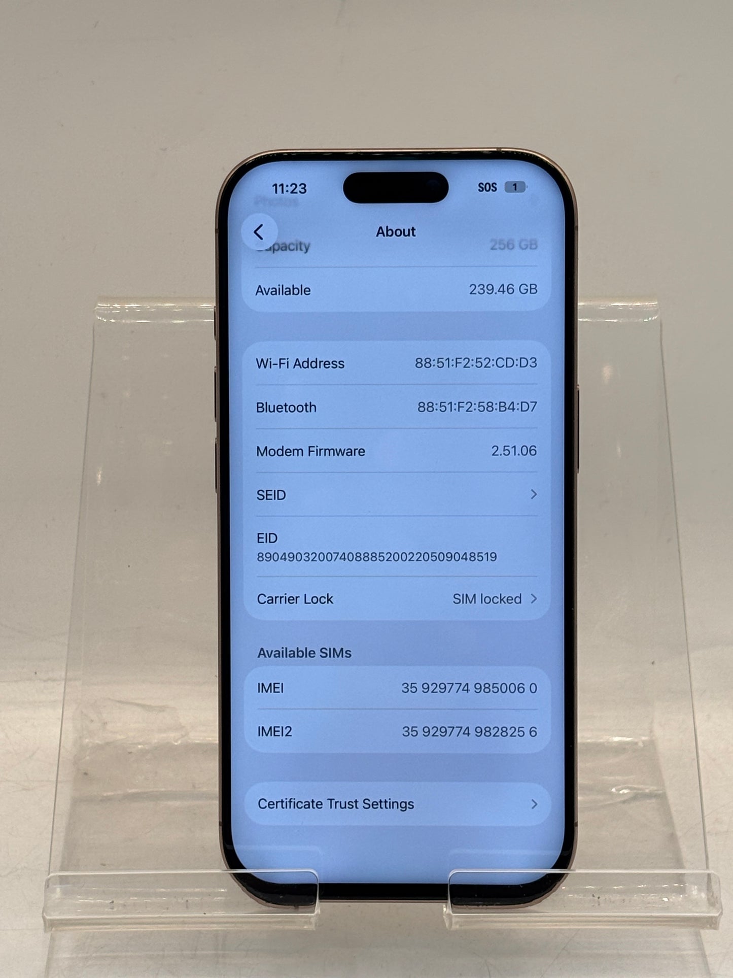 T-MOBILE ONLY Apple iPhone 16 Pro 256GB A3083 NYMMJ3LL/A--READ!!