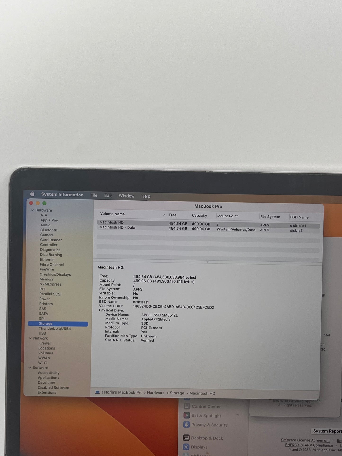 Apple MacBook Pro 15" A1707 2017 Core i7 16GB 512GB Space Gray