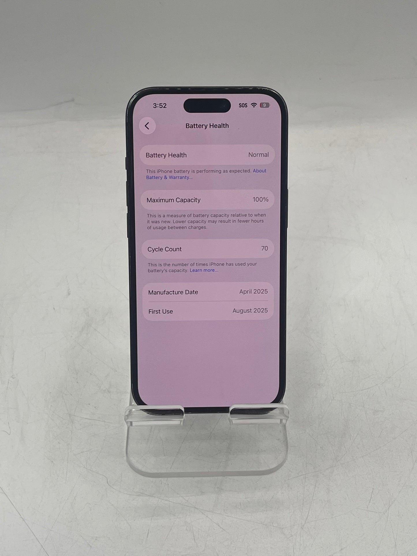 Unlocked Apple iPhone 15 MTPJ3LL/A A2846 128GB Black