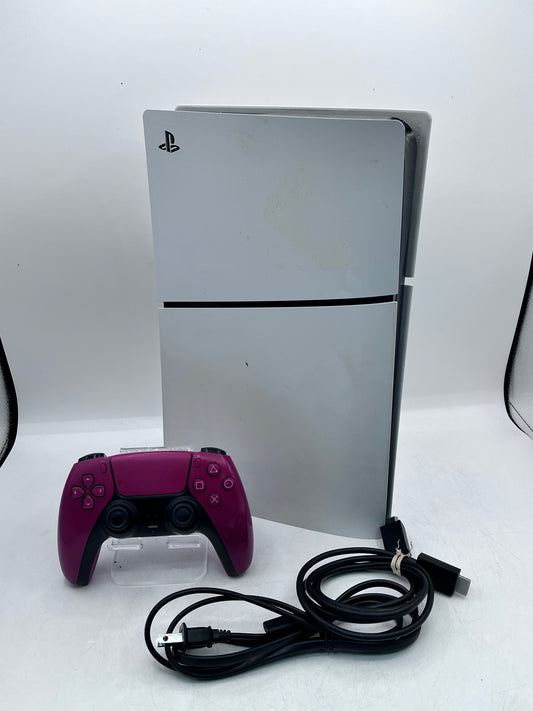 Sony PlayStation 5 PS5 Slim Digital Edition CFI-2015 1TB with Controller and Cables Tested