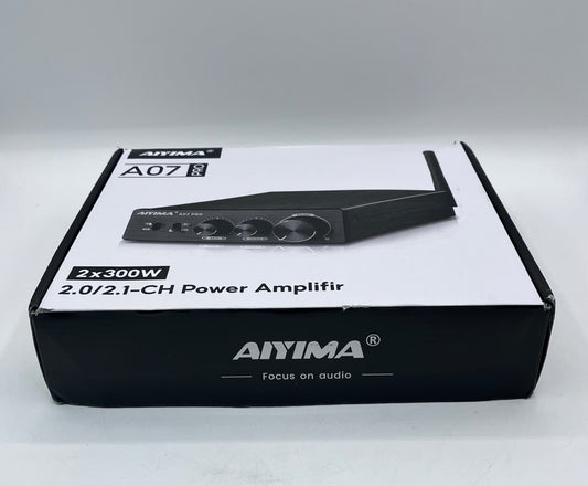 New Aiyima A07 pro 2.1 digtal bluetooth amplifier 2 x 300 watts