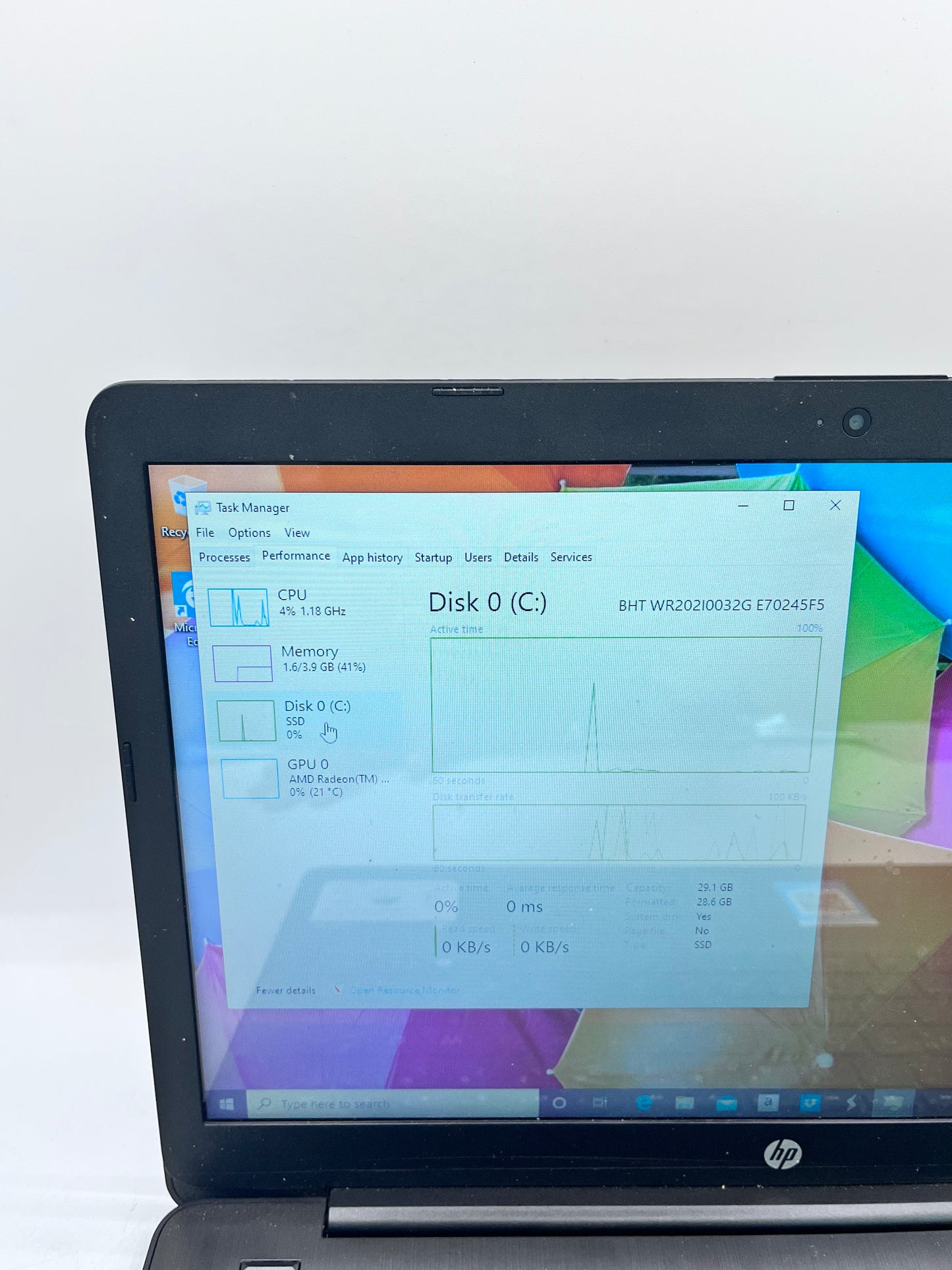 HP Stream Laptop 14-ds0035nr 14" AMD A4-9120e RADEON R3 1.5GHz 4GB RAM 32GB SSD