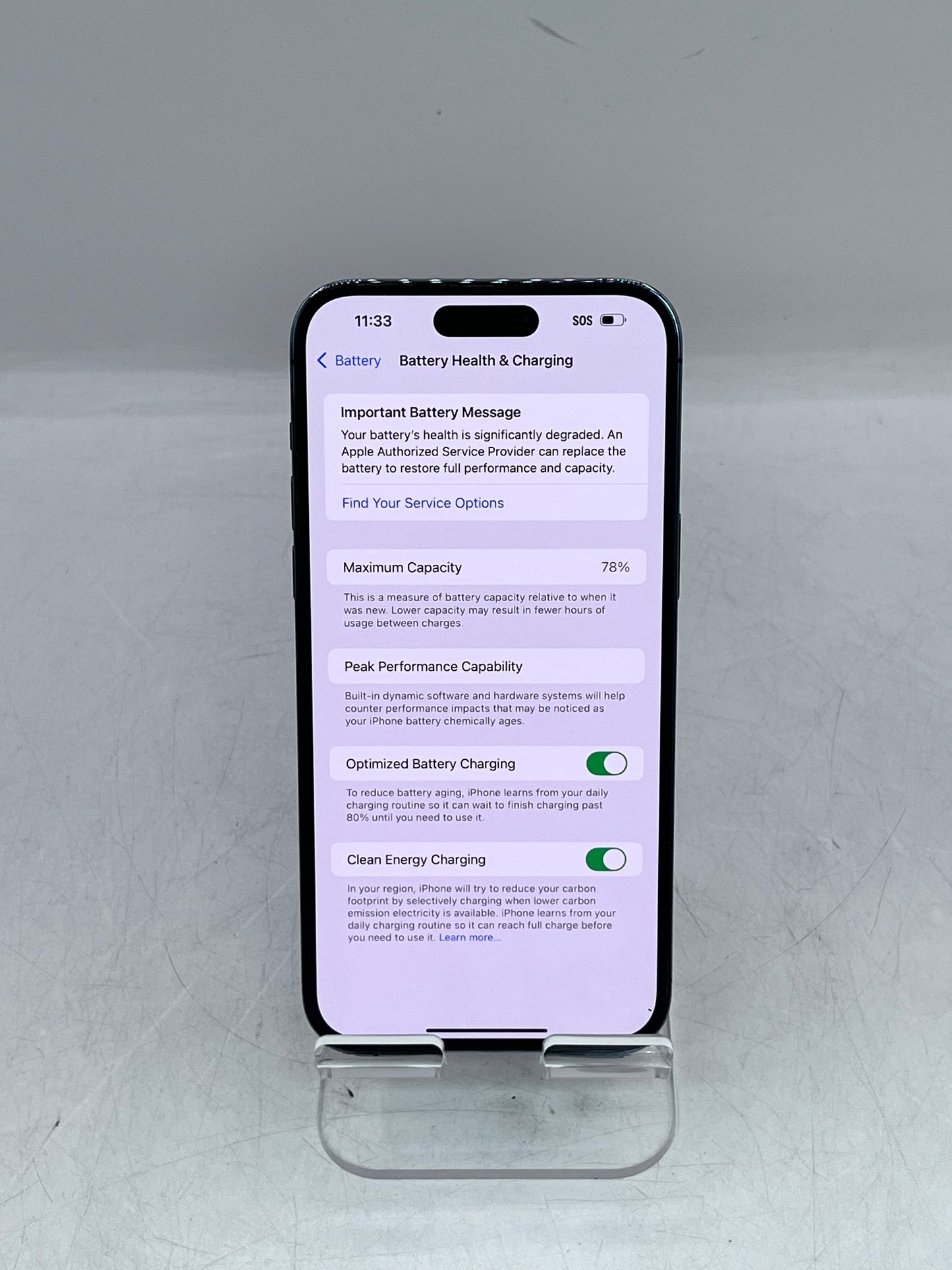 Apple iPhone 14 Pro Max MQ8R3LL/A A2651 128GB Unlocked - Purple