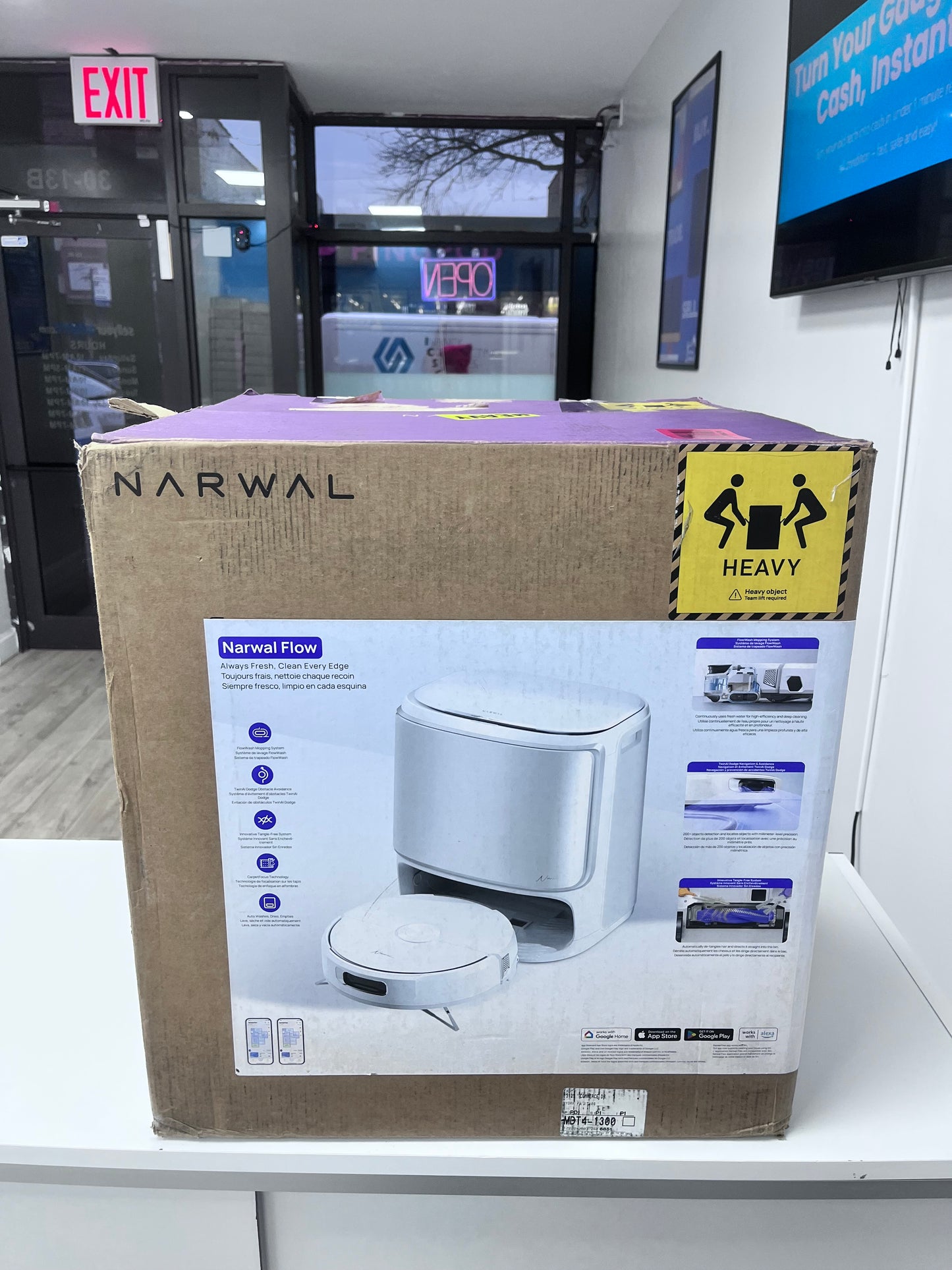 Narwal Flow Robovac Robotic Vacuum Cleaner/Mopping/ Self Emptying w/ Basic Dock Free Shipping