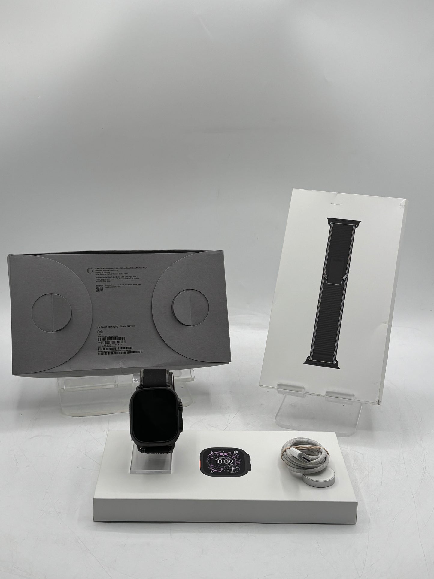 Unlocked Apple Watch Ultra 3 49MM Black Titanium Black Trail Loop MF1D4LW/A