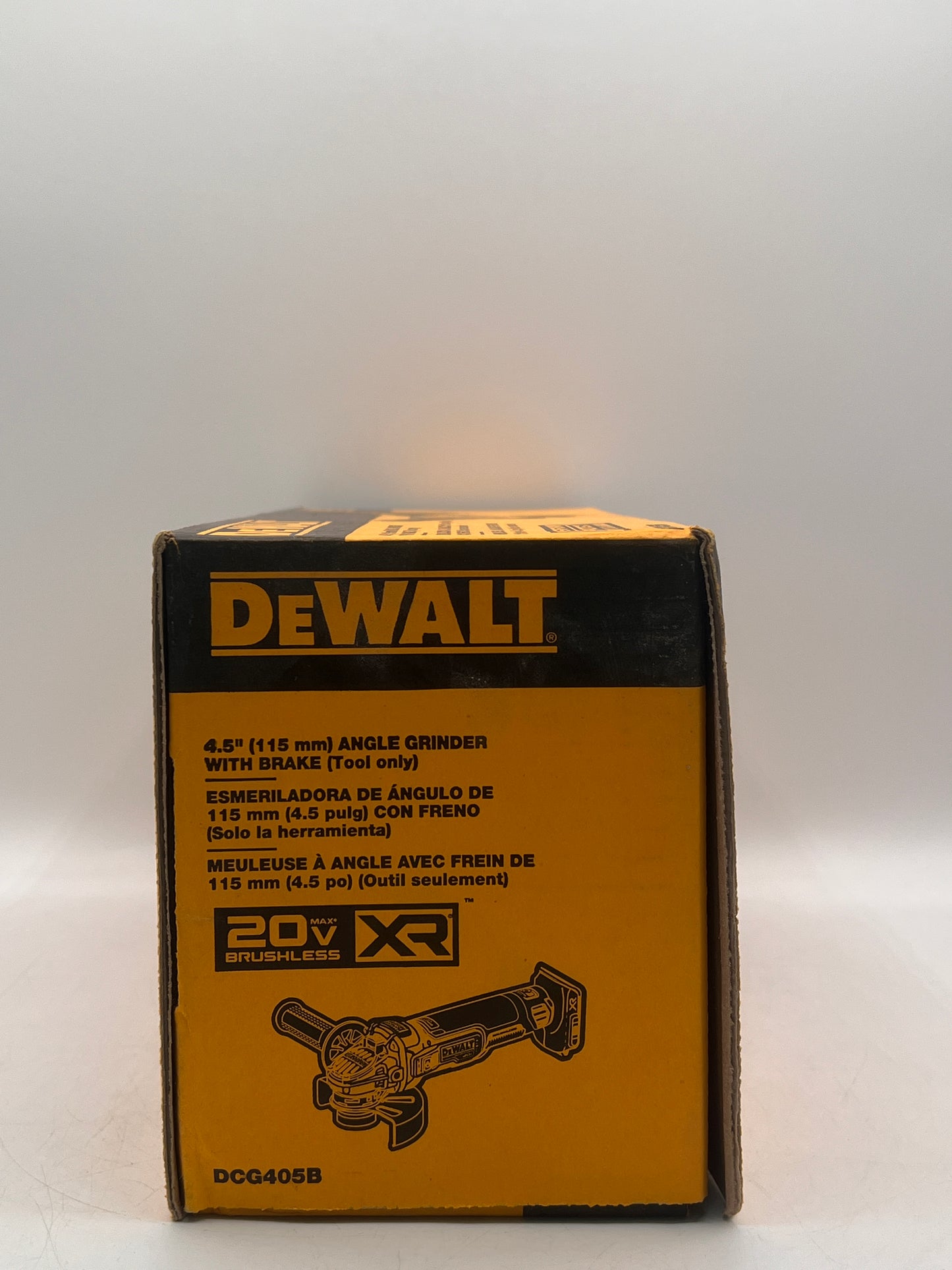 New DeWALT DCG405B 20V MAX XR 4 5 Slide Switch Small Angle Grinder - Bare Tool