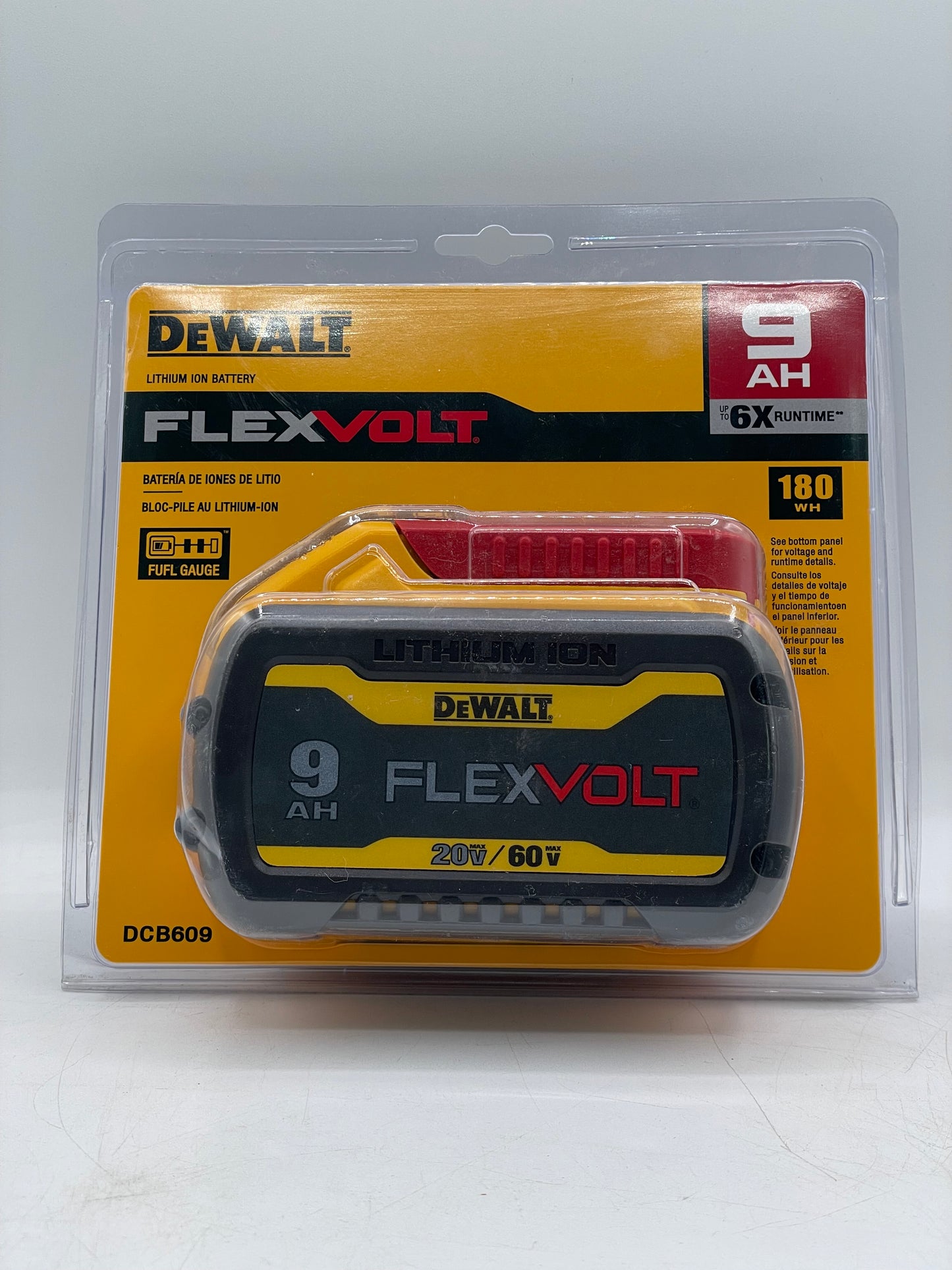 New DEWALT FLEXVOLT 20V/60V MAX Lithium-Ion 9.0Ah Battery
