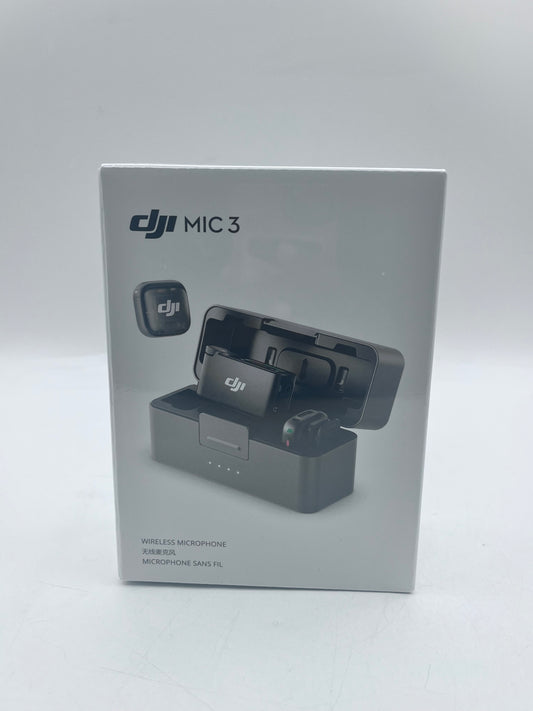 DJI Mic 3 (2 TX + 1 RX + Charging Case) Wireless Microphone