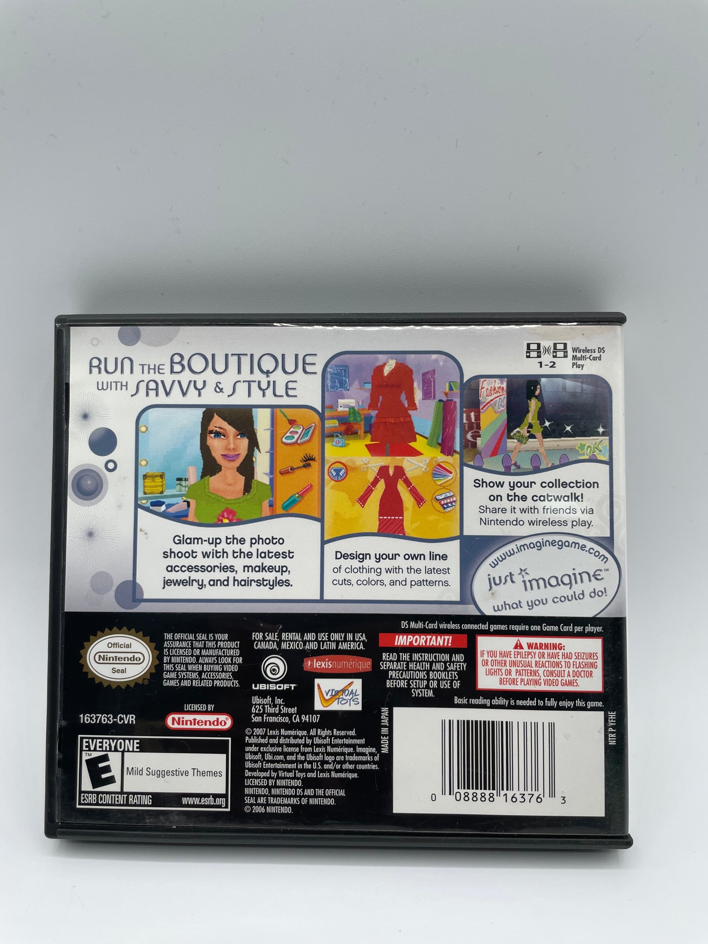 Nintendo DS Imagine Fashion Designer - Used - Box & Manual Included