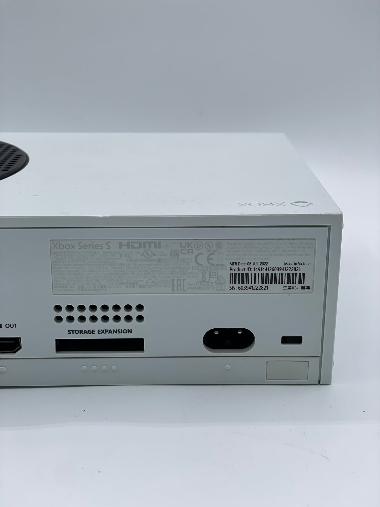 Microsoft Xbox Series S 1883 512GB Console White w/Controller and Cables